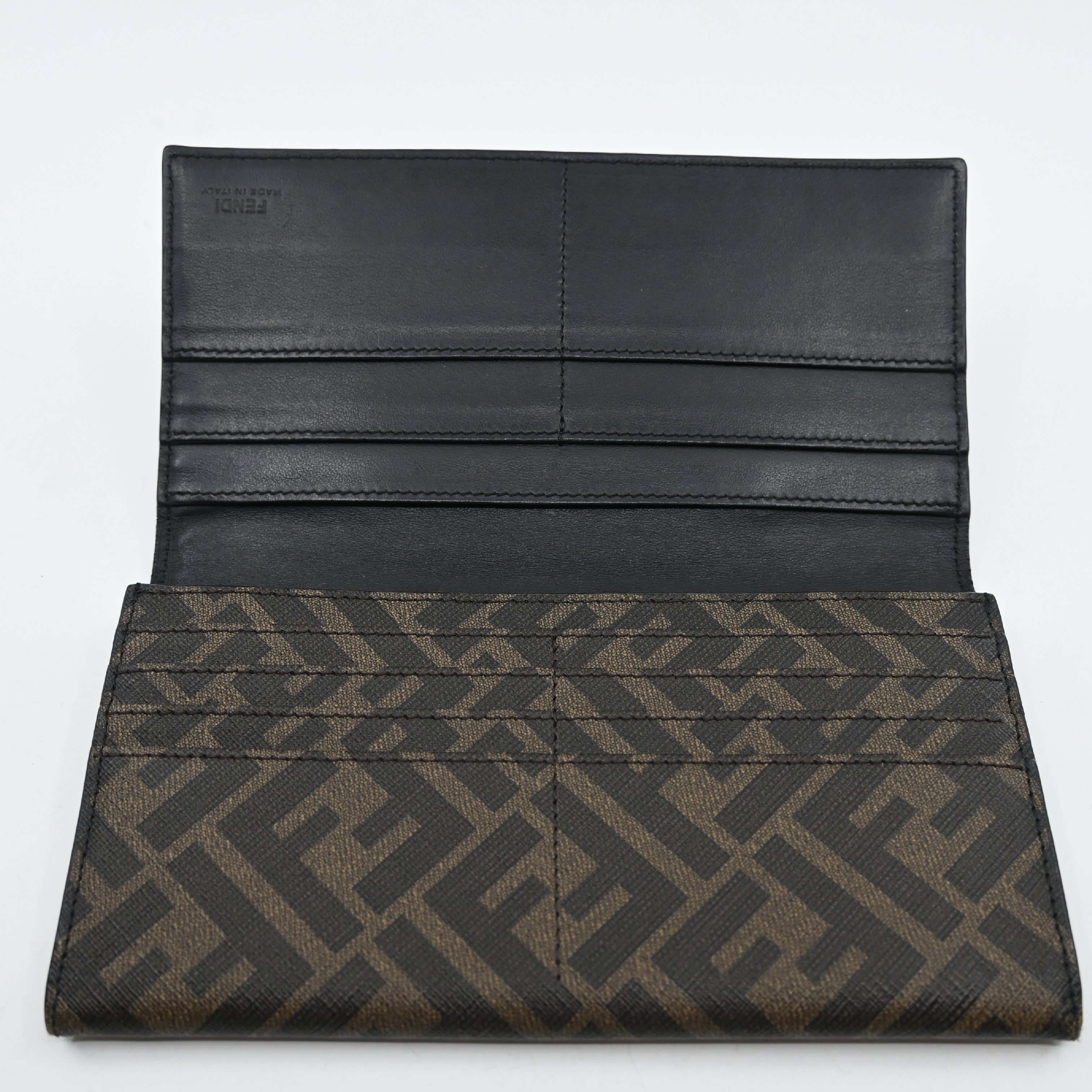 DIAGONAL FF Long Wallet, Zucca Wallet — view 3