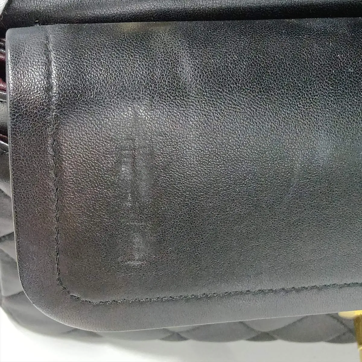 [Individually packaged] Chanel Matelassé 25 Lambskin Double Flap Double Chain Bag, Black with Gold Hardware, 25408168, Serial Number , A01112 — view 14