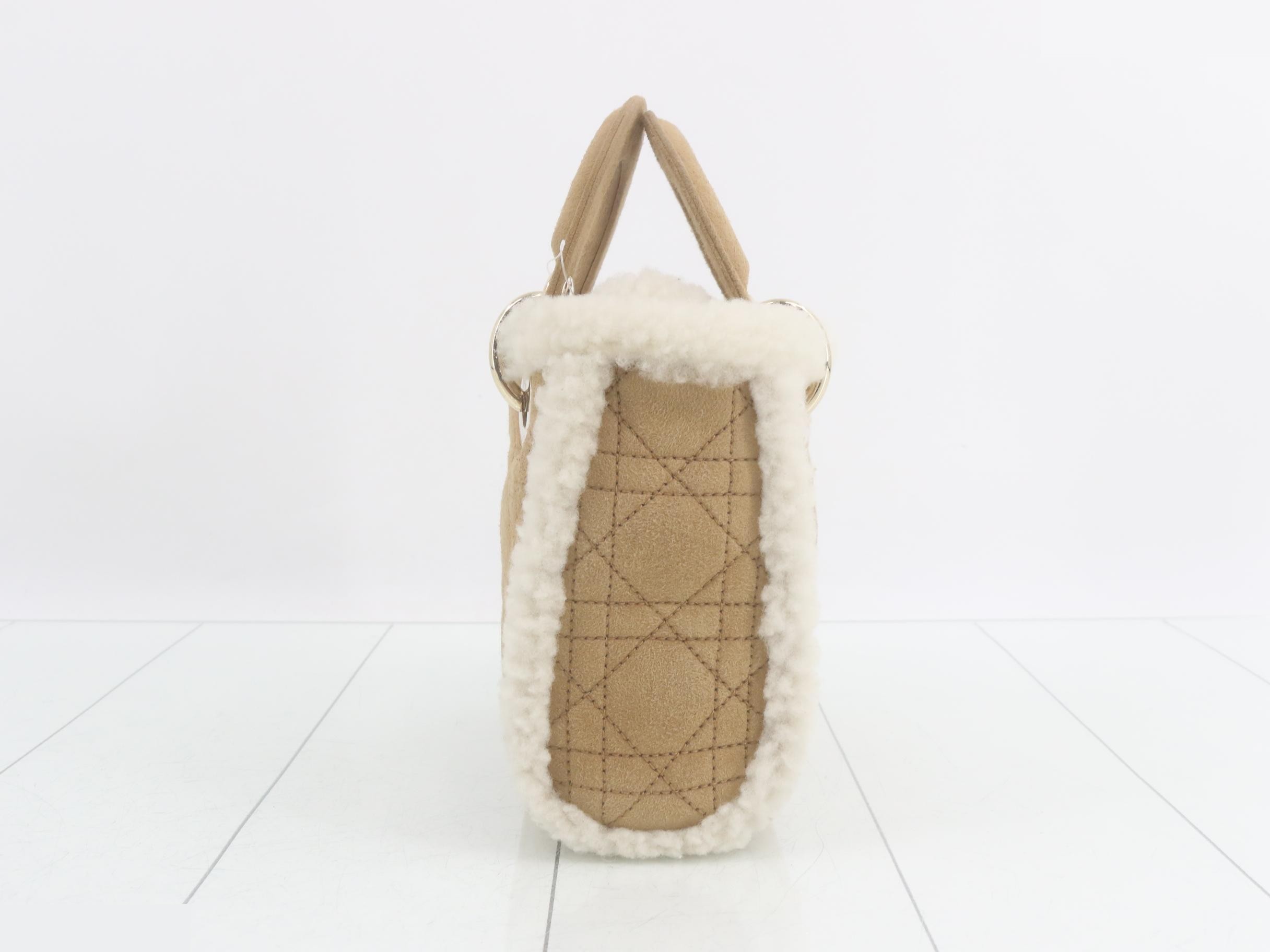 Lady Dior Cannage Suede 2-Way Handbag — view 4