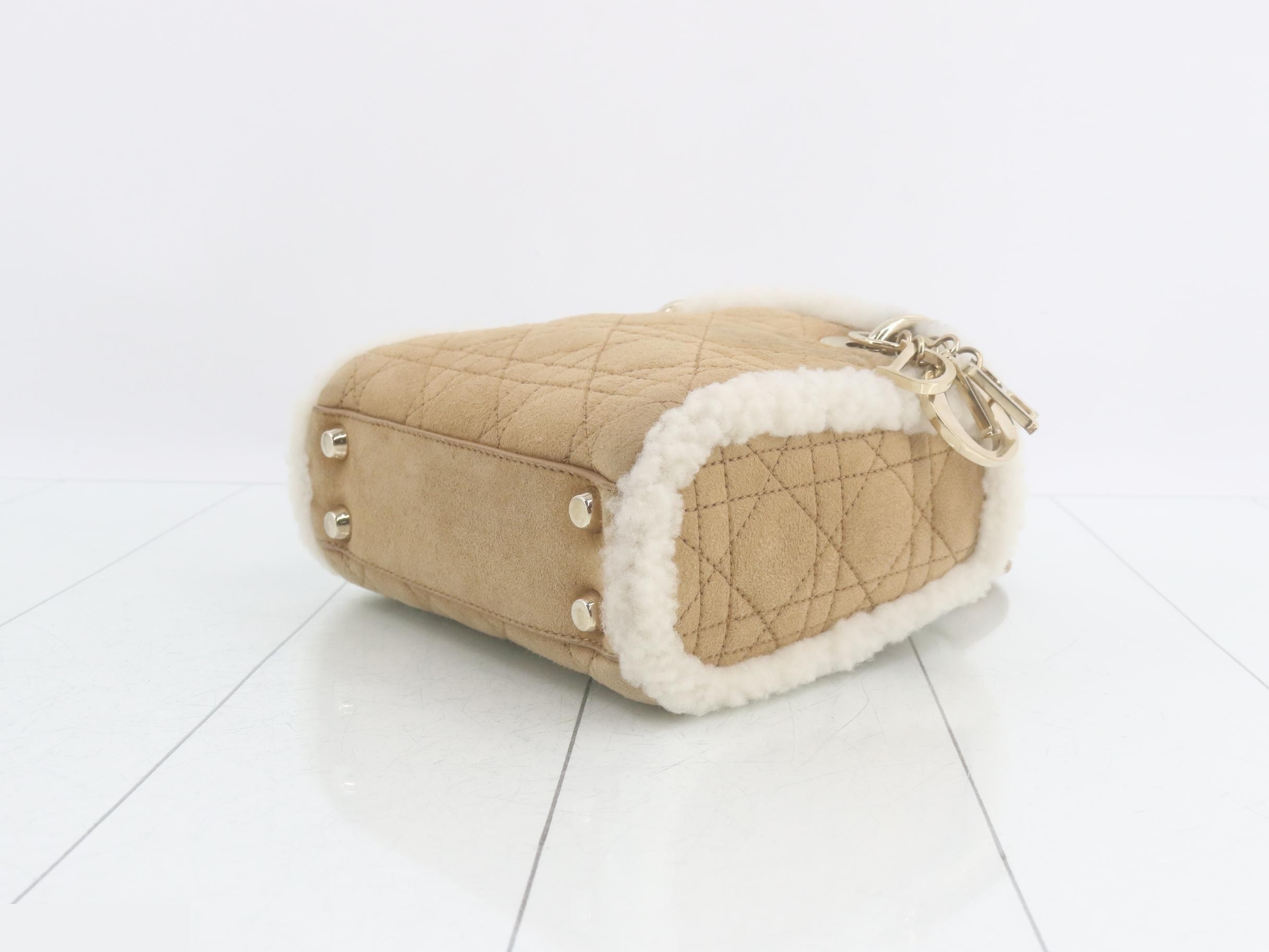 Lady Dior Cannage Suede 2-Way Handbag — view 6