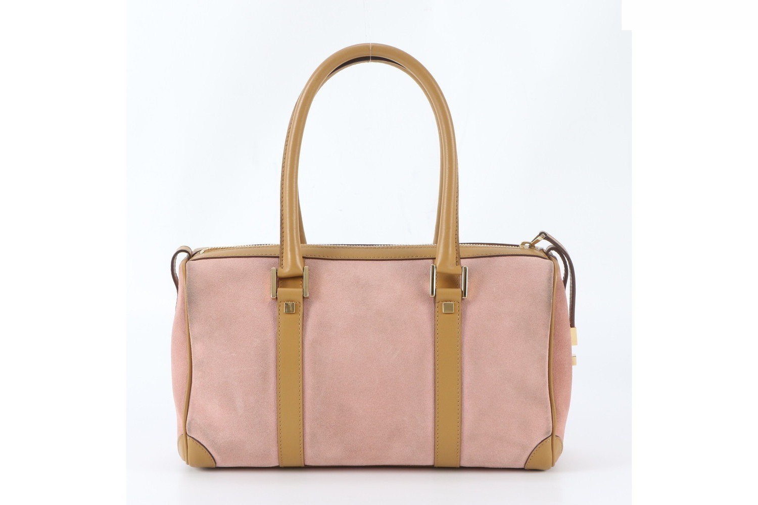 Leather handbag, mini Boston bag — view 3
