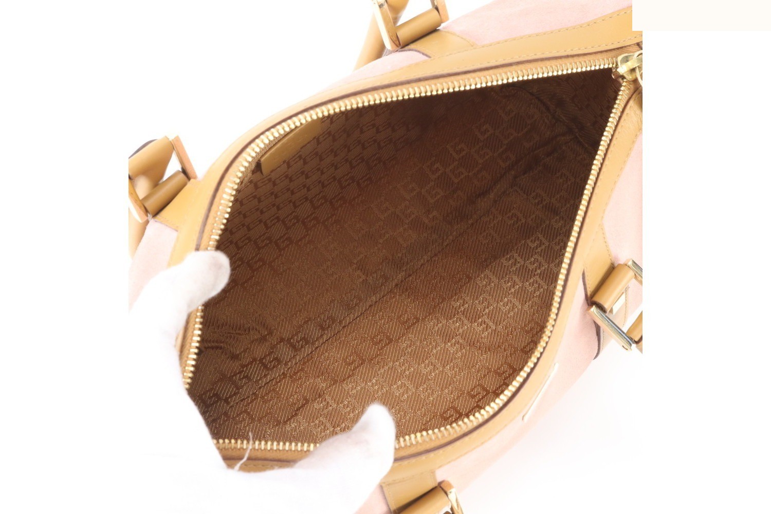 Leather handbag, mini Boston bag — view 7