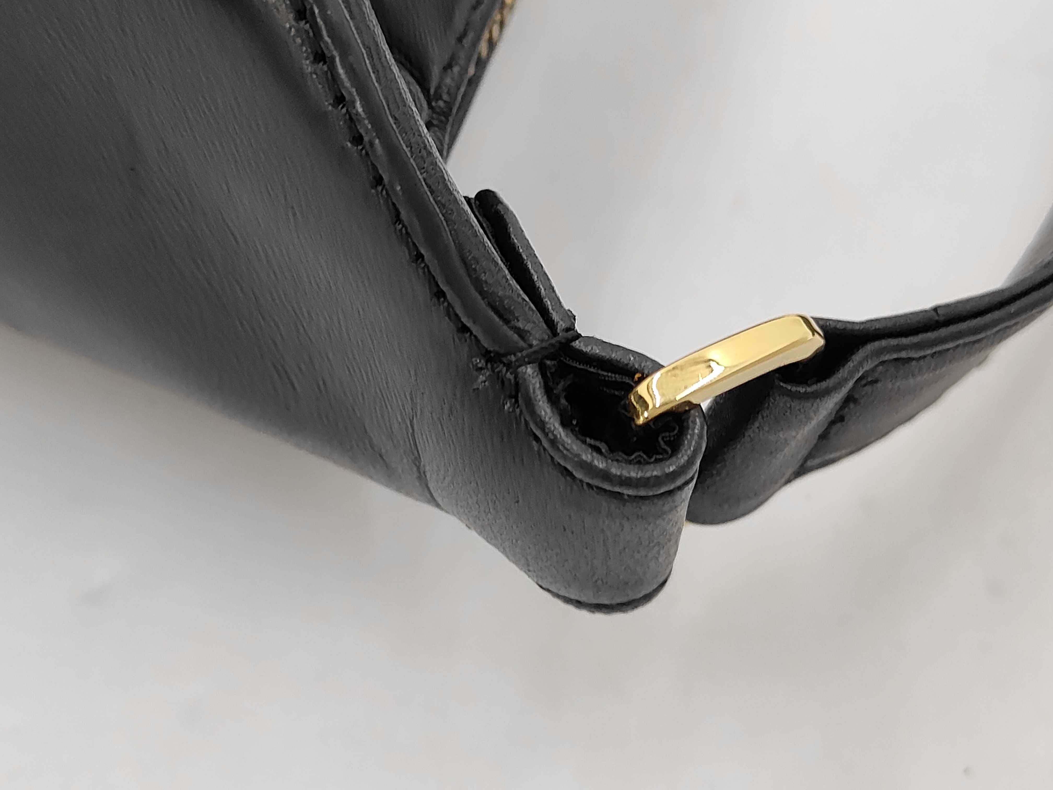 Chocolate Bar Lambskin 2-way Handbag One-Shoulder Black Shoulder Bag — view 5
