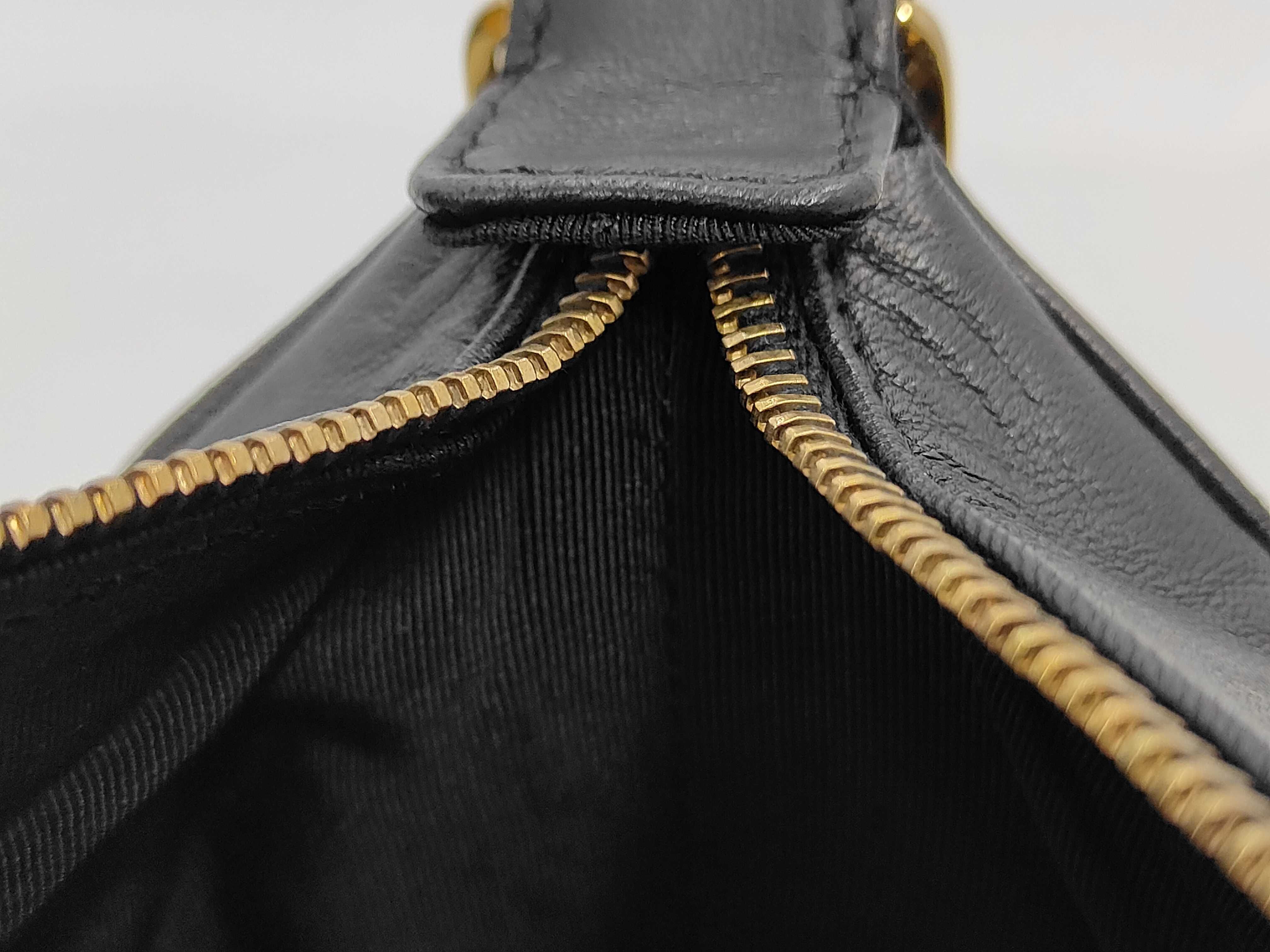Chocolate Bar Lambskin 2-way Handbag One-Shoulder Black Shoulder Bag — view 9