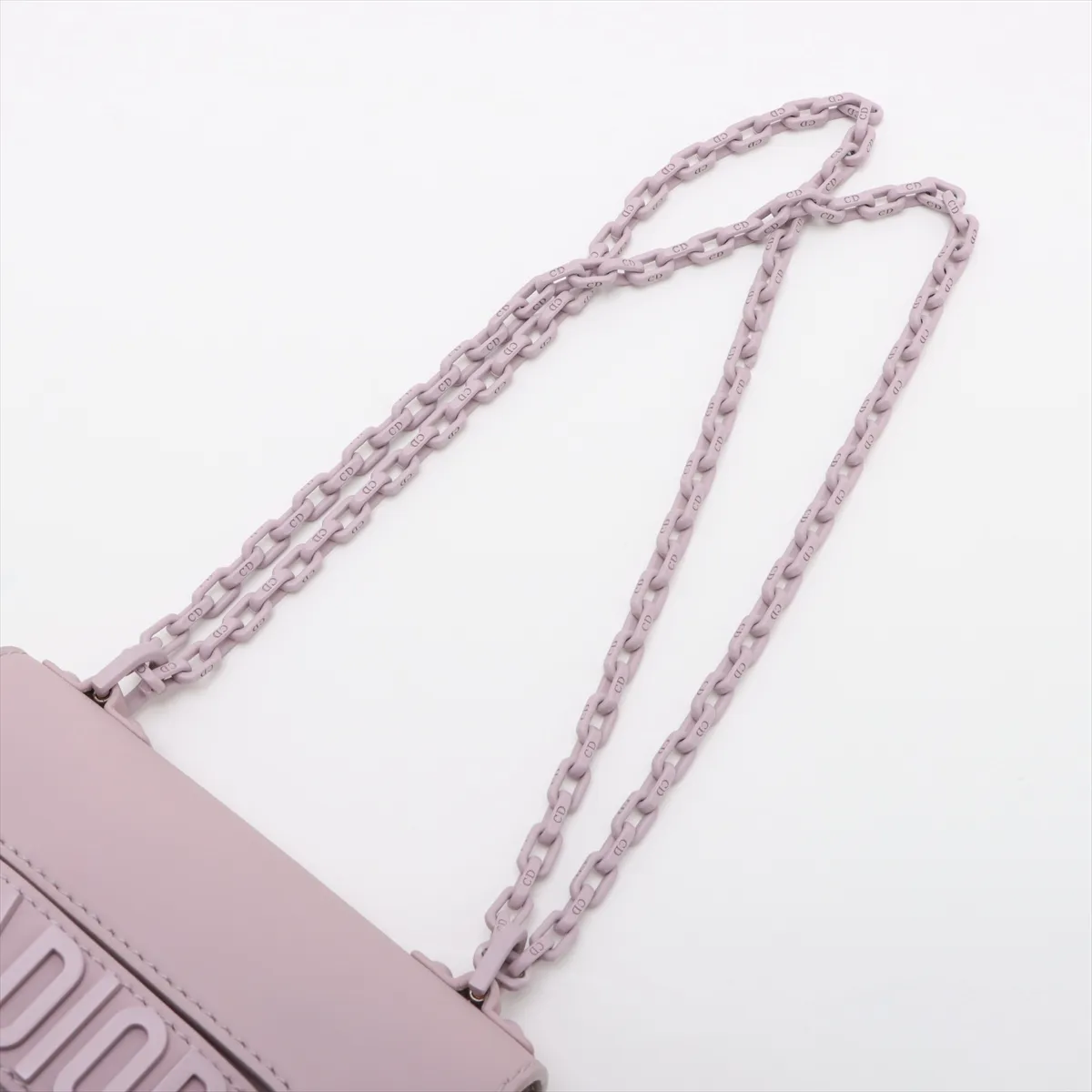 J'Adior Leather Chain Shoulder Bag Pink — view 5