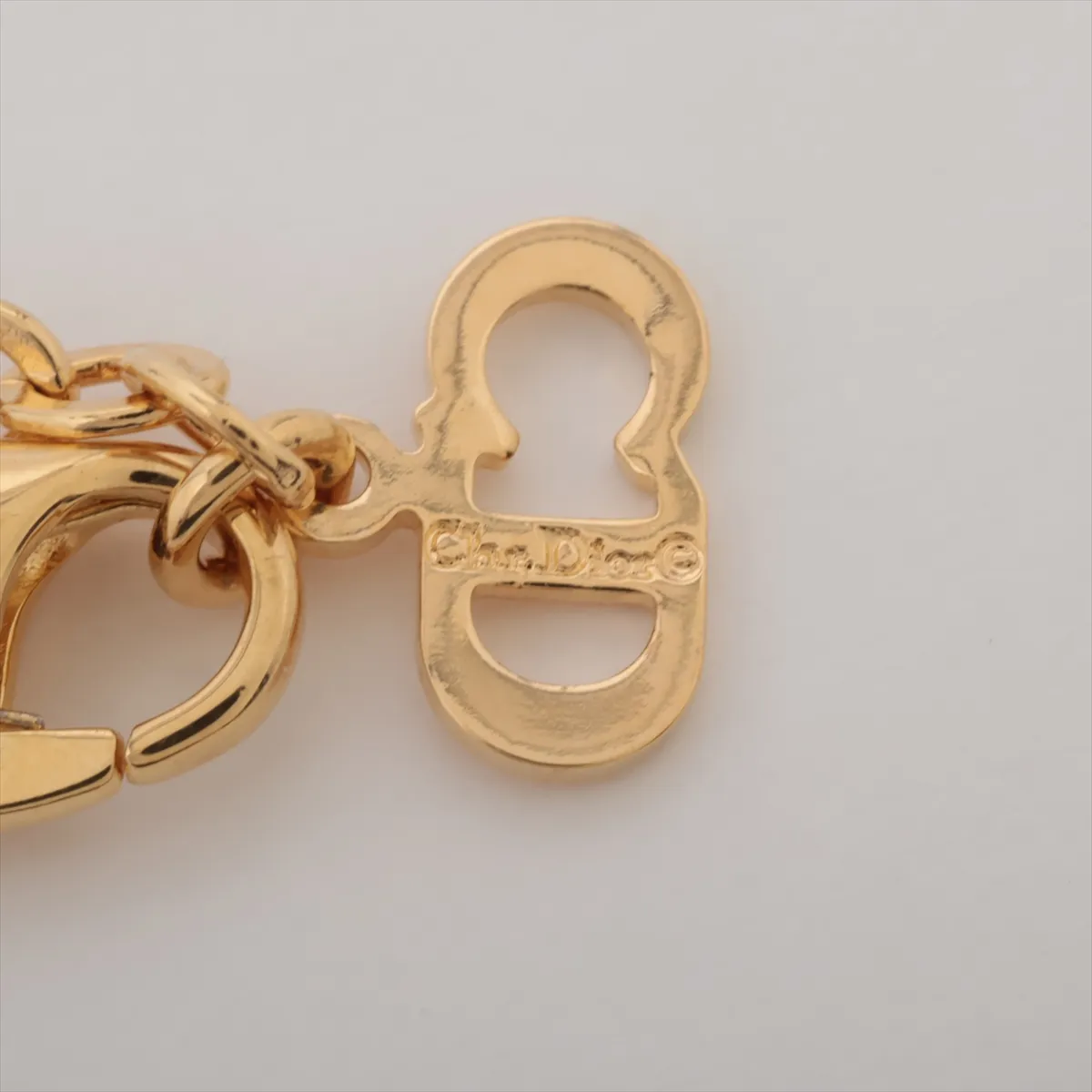 CD logo necklace, GP gold, — view 4