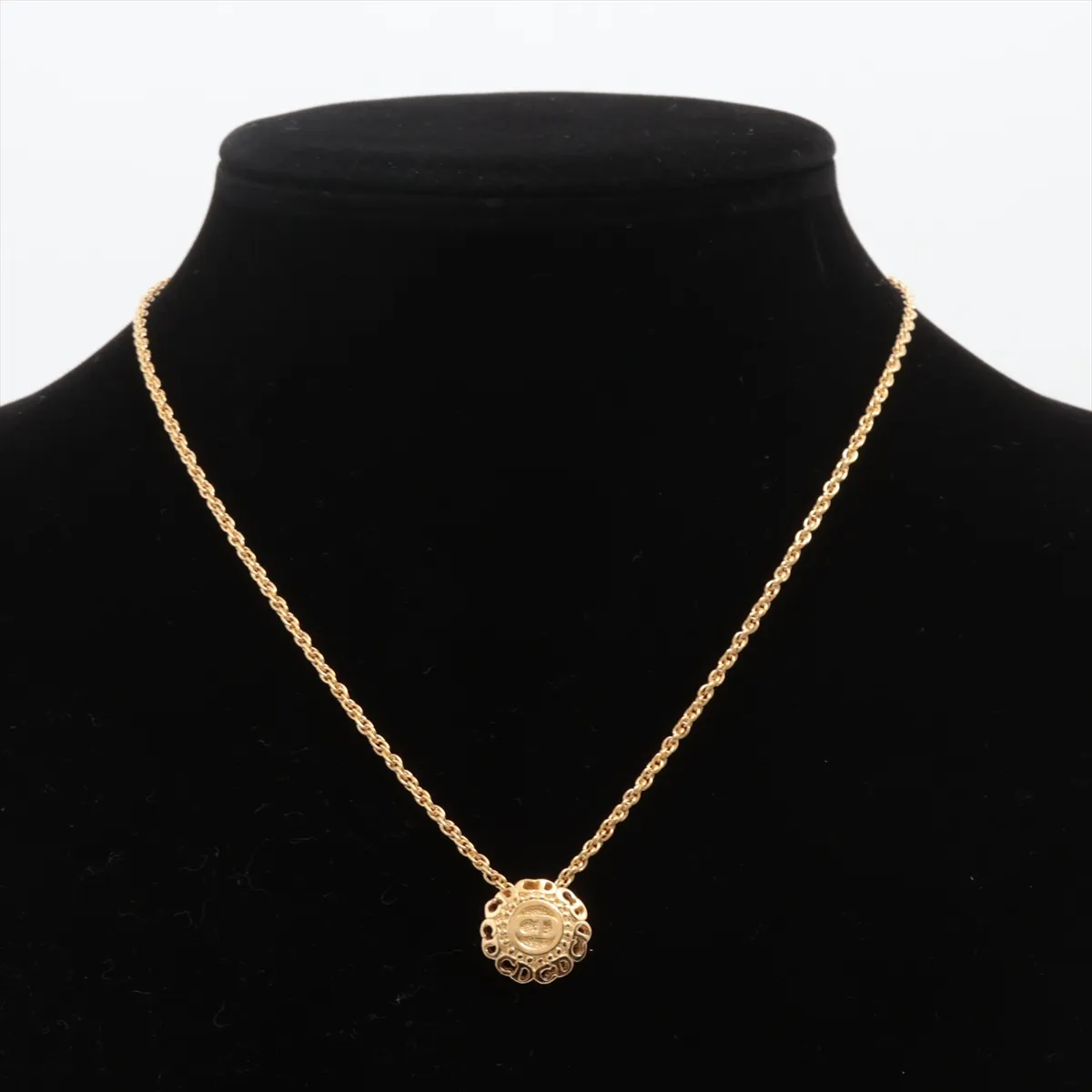 CD logo necklace, GP gold, — view 5