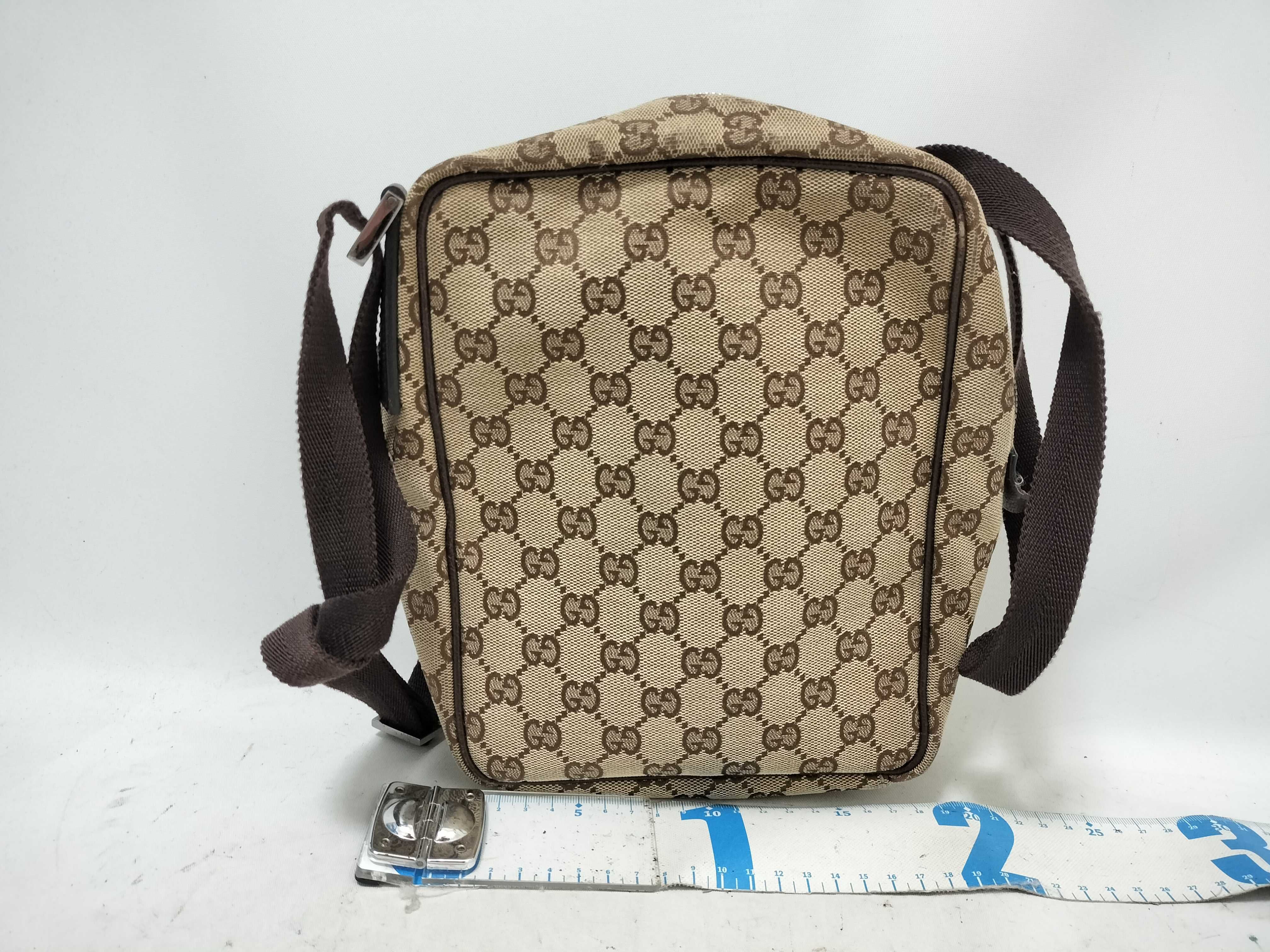 GG Canvas Shoulder Bag, Brown GG Canvas Shoulder Bag — view 2