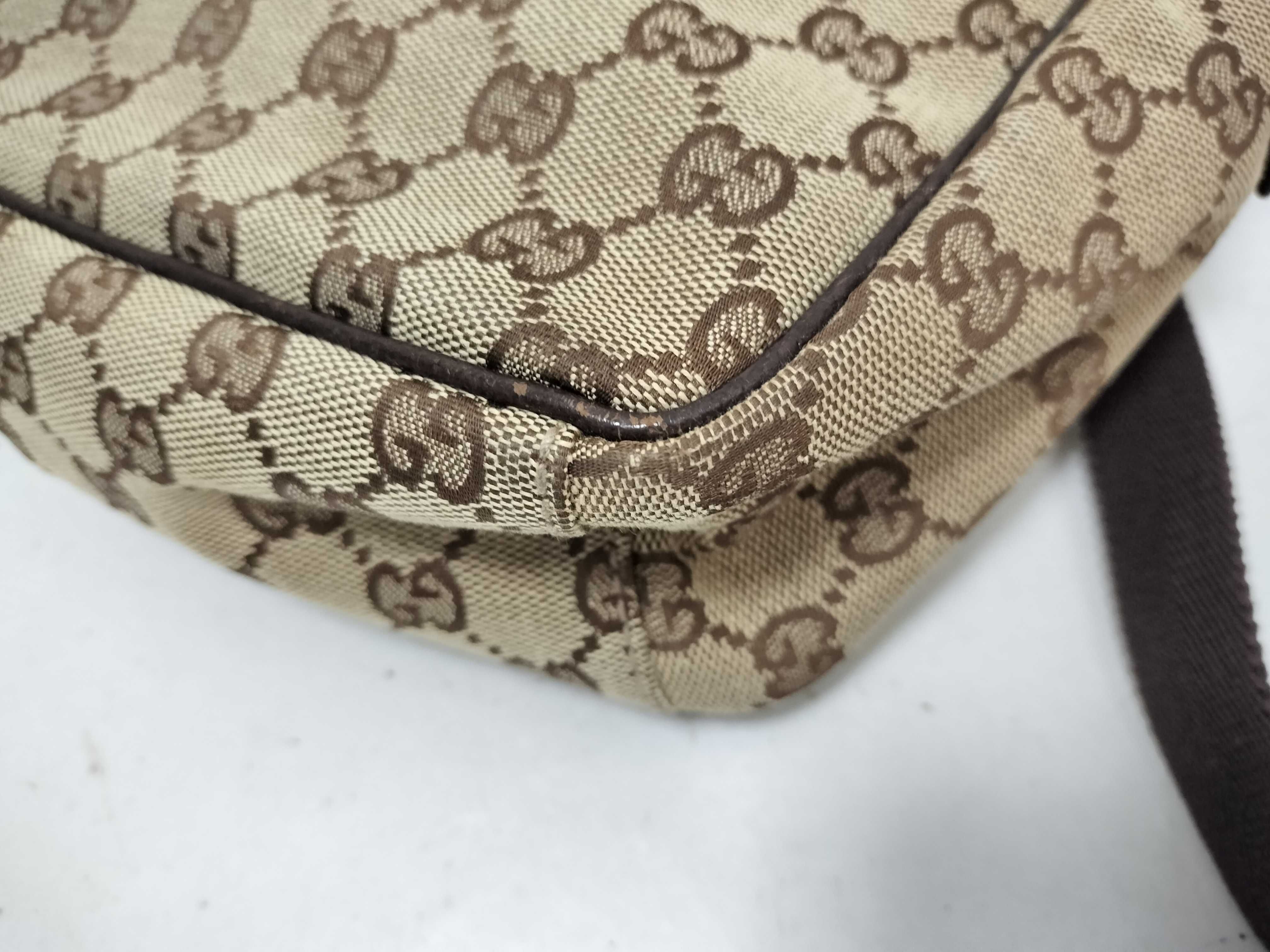 GG Canvas Shoulder Bag, Brown GG Canvas Shoulder Bag — view 7