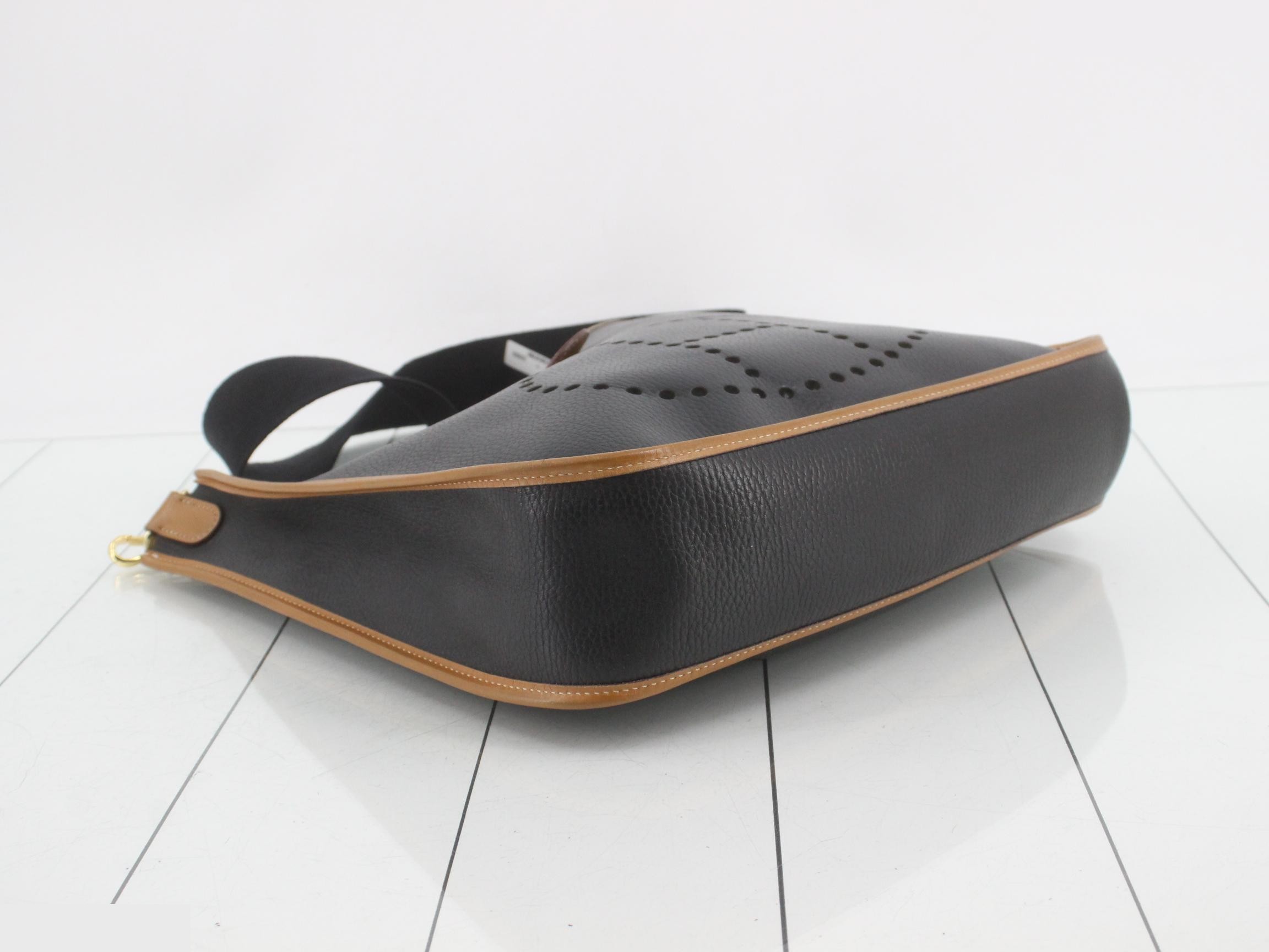 Evelyn, Black, B stamp, Bi-color, Gold hardware — view 5