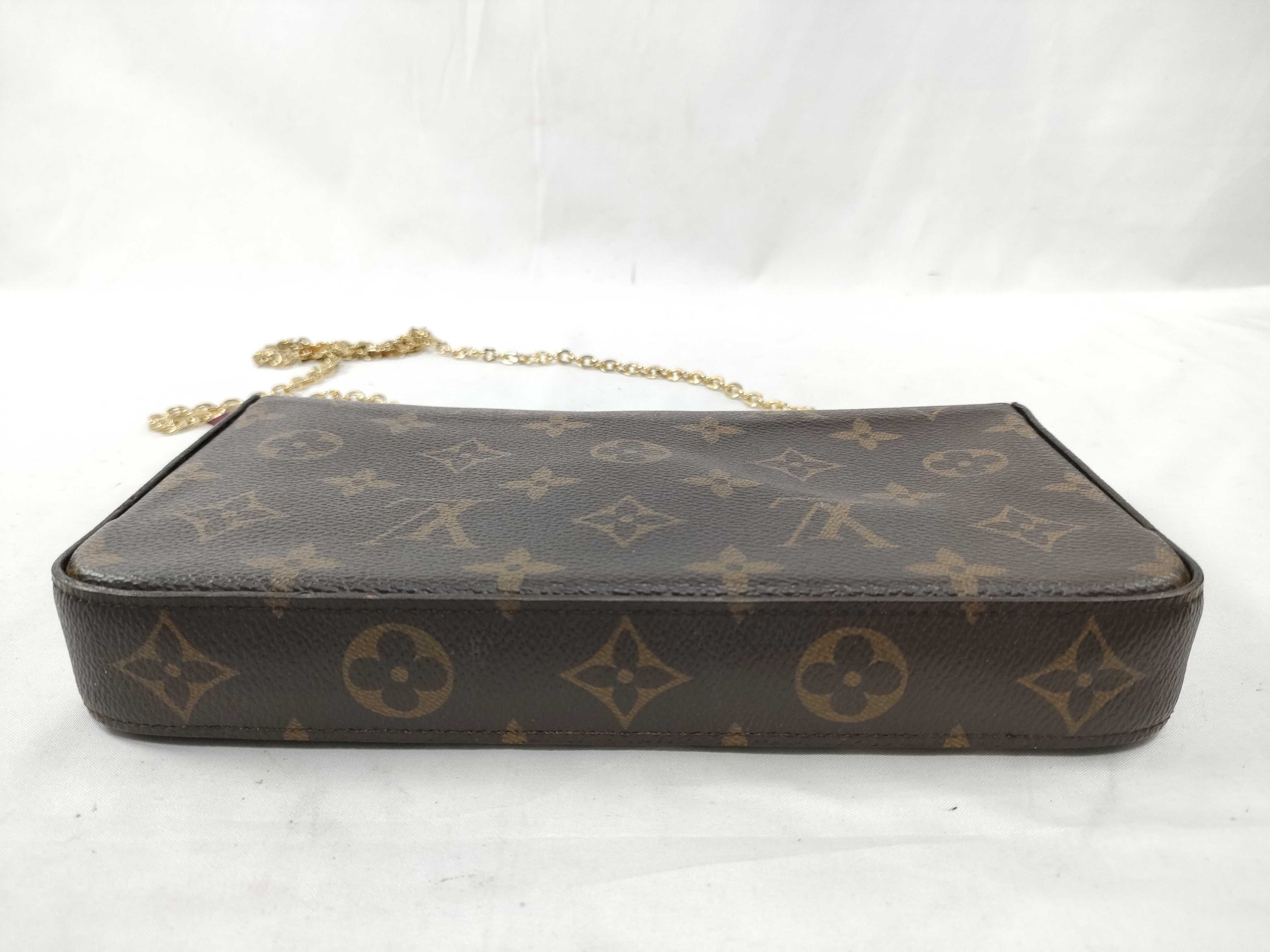 Monogram Pochette Felicie Monogram Chain Shoulder Bag — view 3