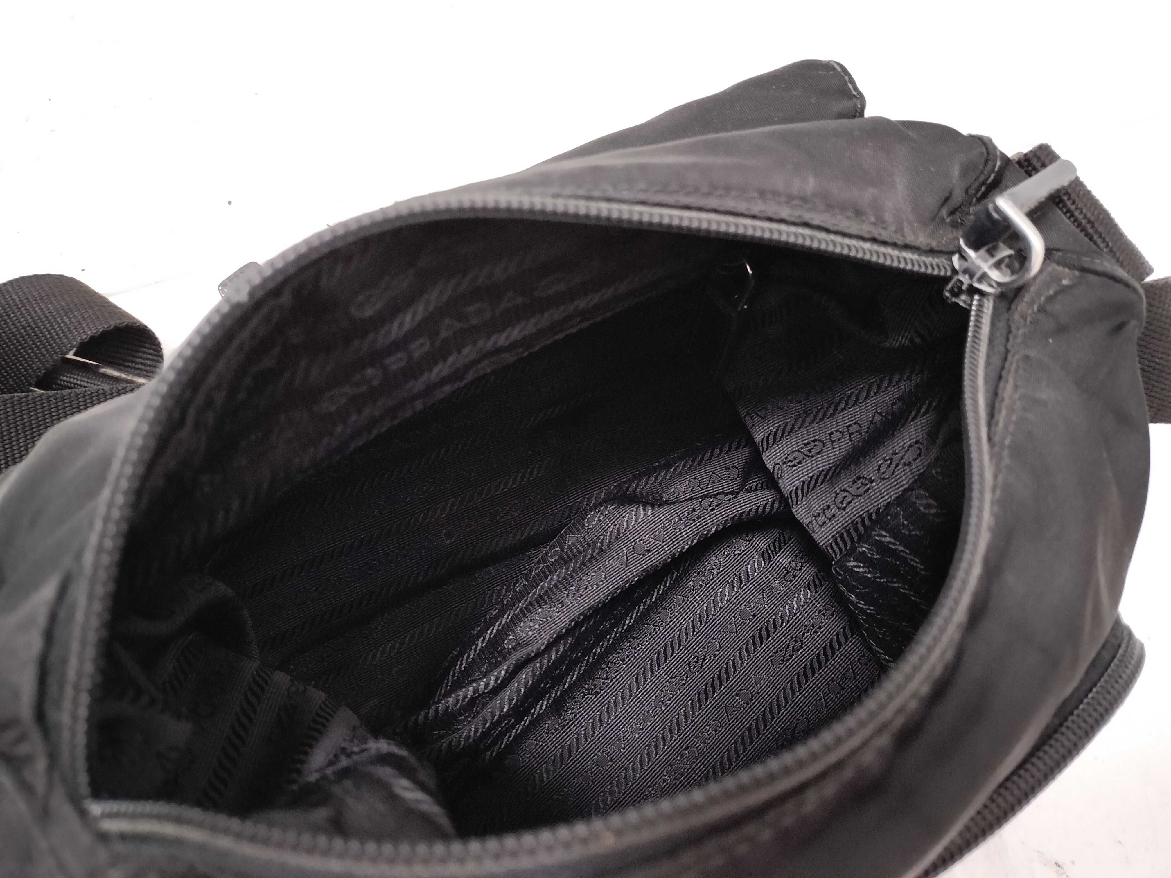 Nylon Shoulder Bag, Black Nylon Shoulder Bag — view 11