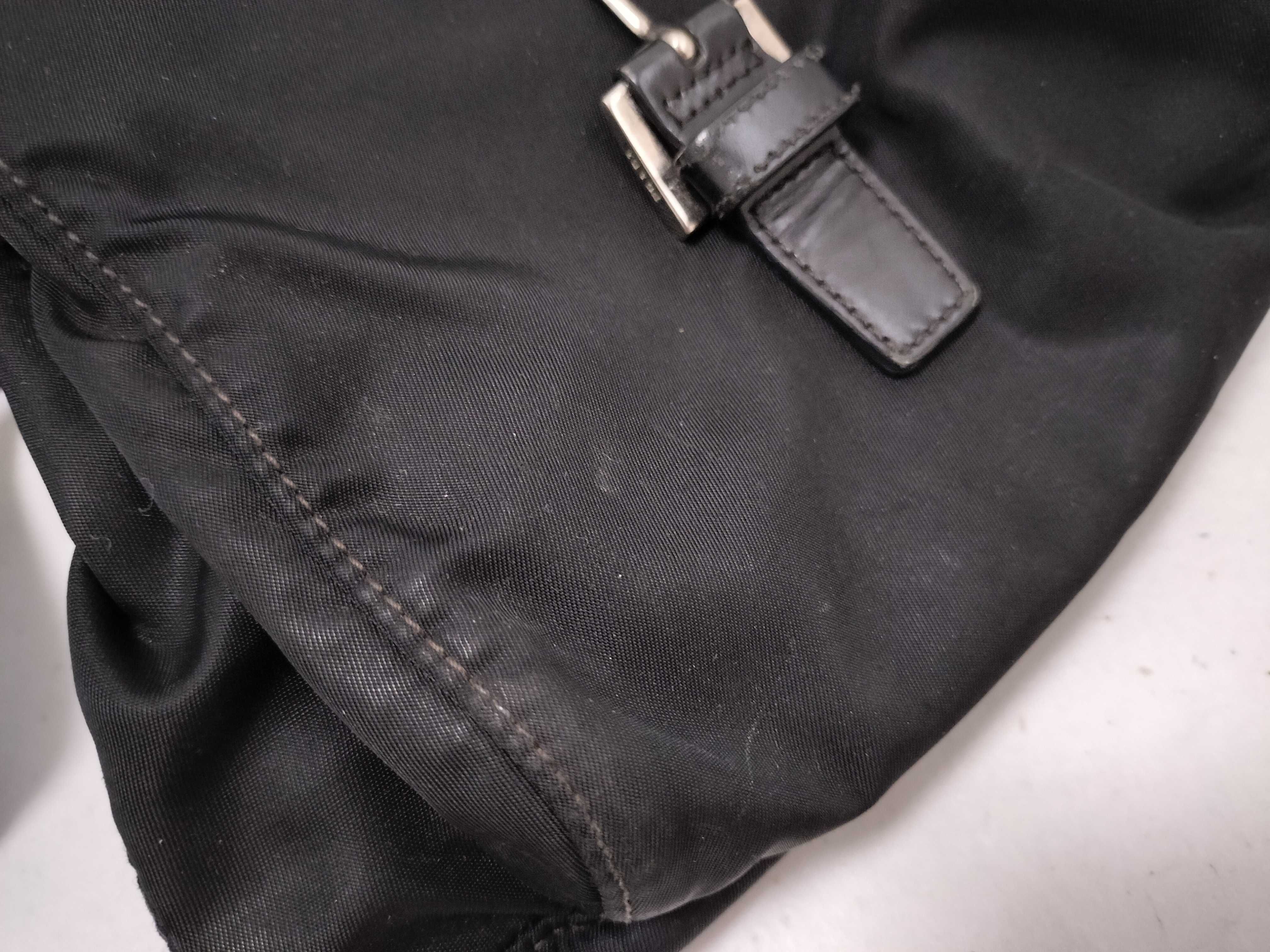 Nylon Shoulder Bag, Black Nylon Shoulder Bag — view 15