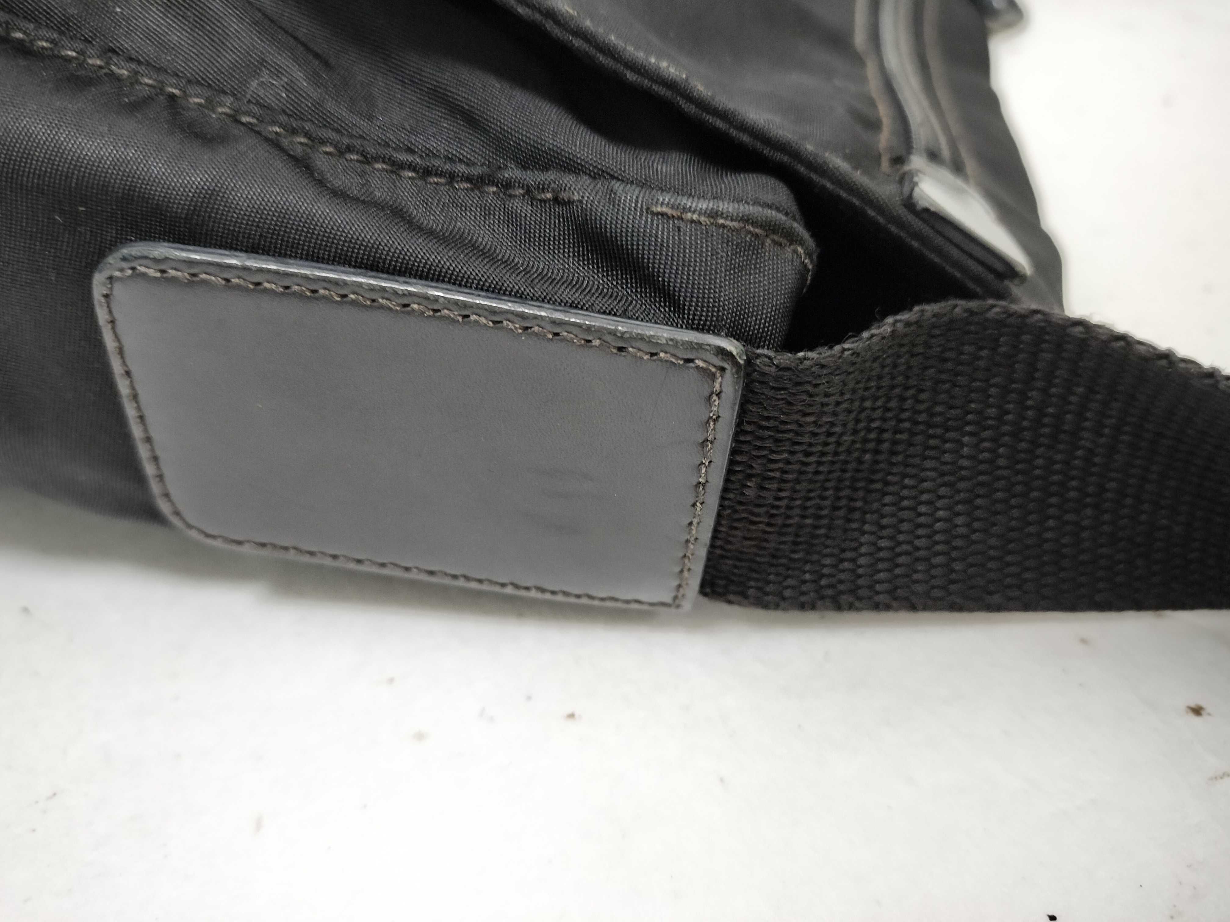 Nylon Shoulder Bag, Black Nylon Shoulder Bag — view 5