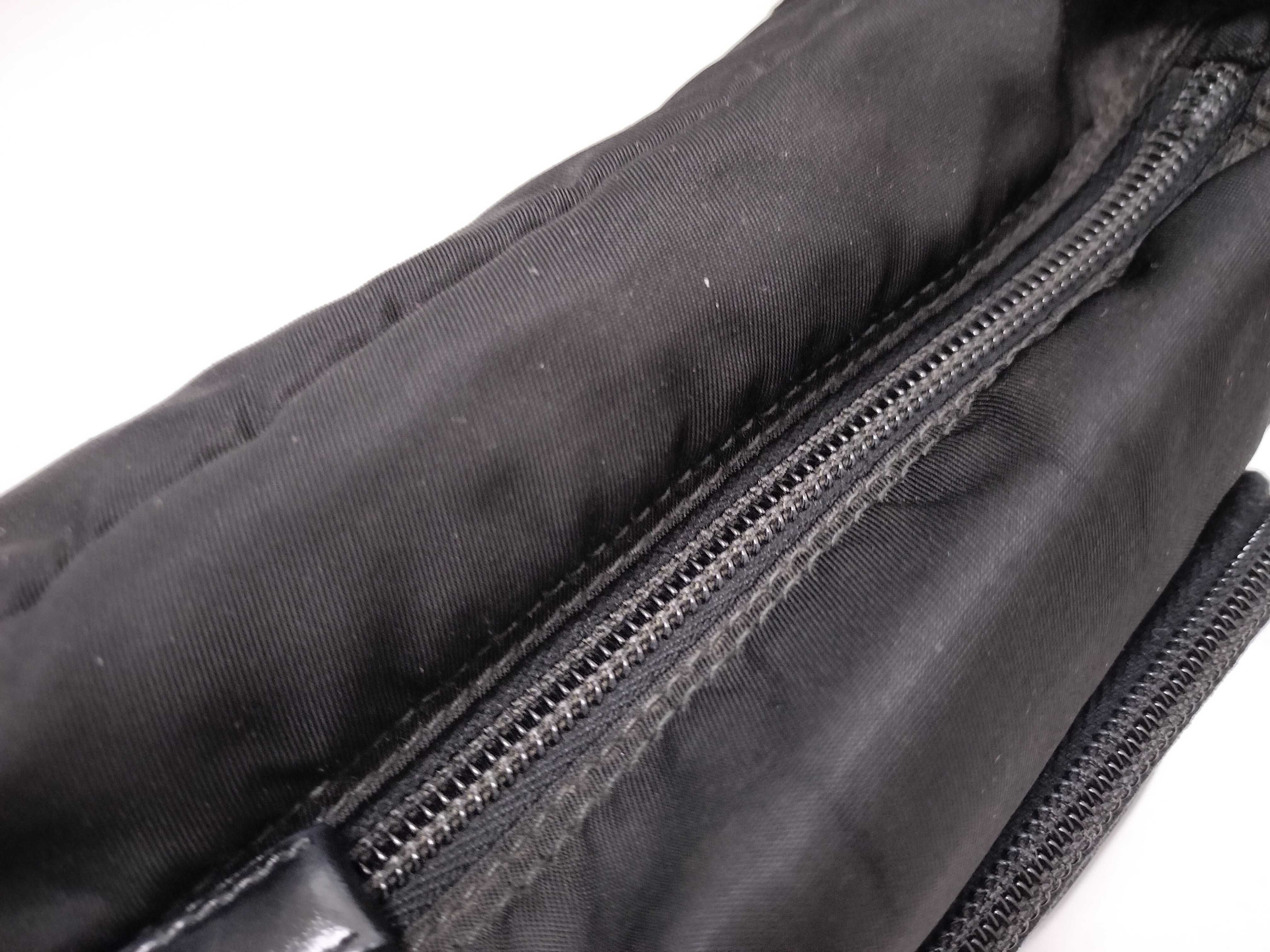 Nylon Shoulder Bag, Black Nylon Shoulder Bag — view 6