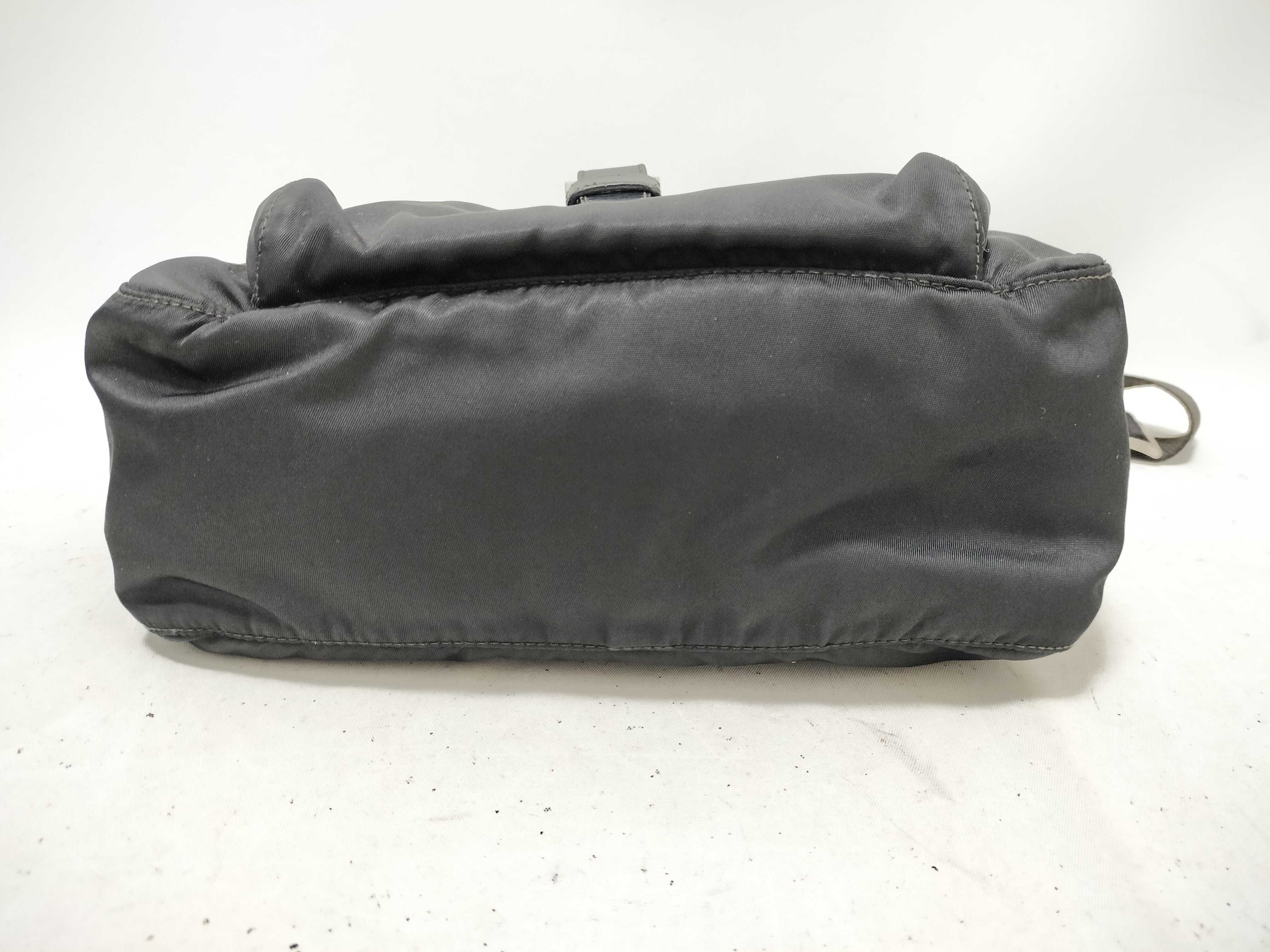 Nylon Shoulder Bag, Black Nylon Shoulder Bag — view 8