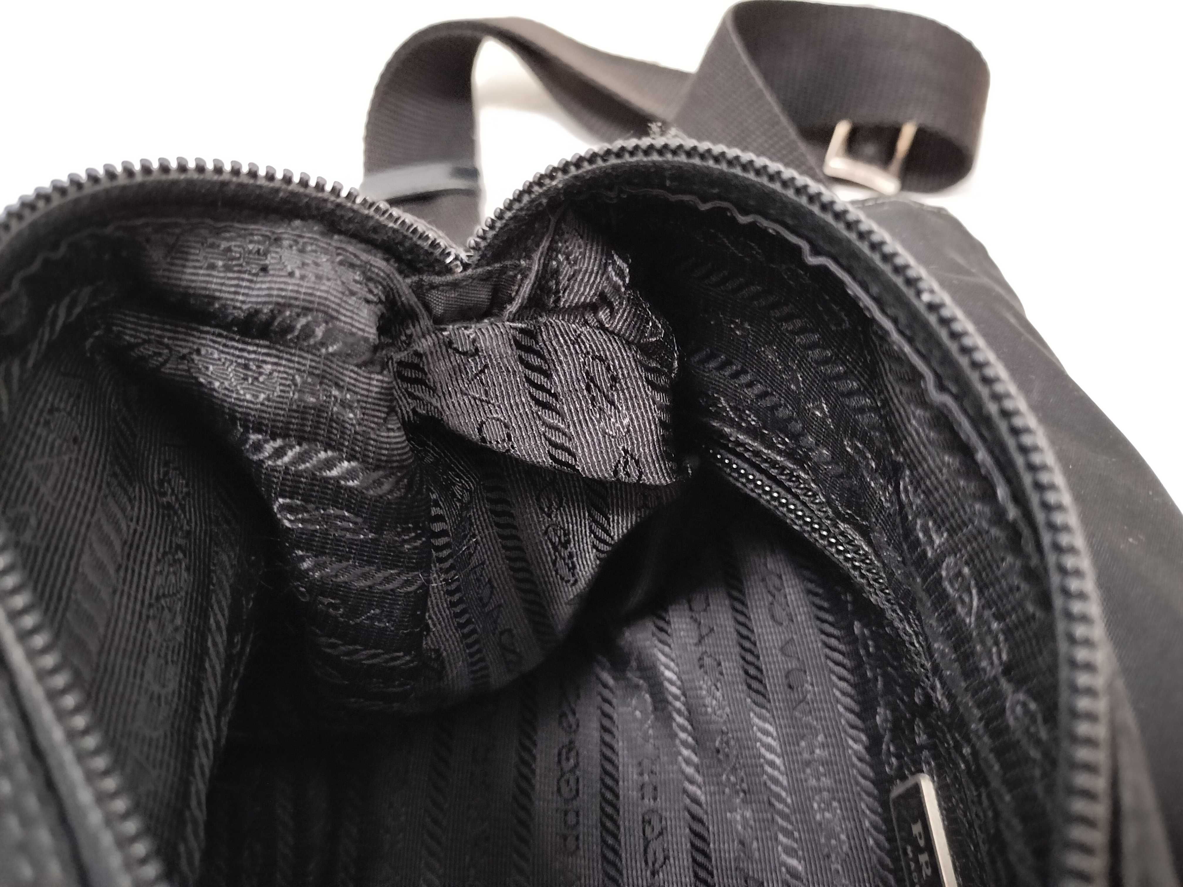 Nylon Shoulder Bag, Black Nylon Shoulder Bag — view 10