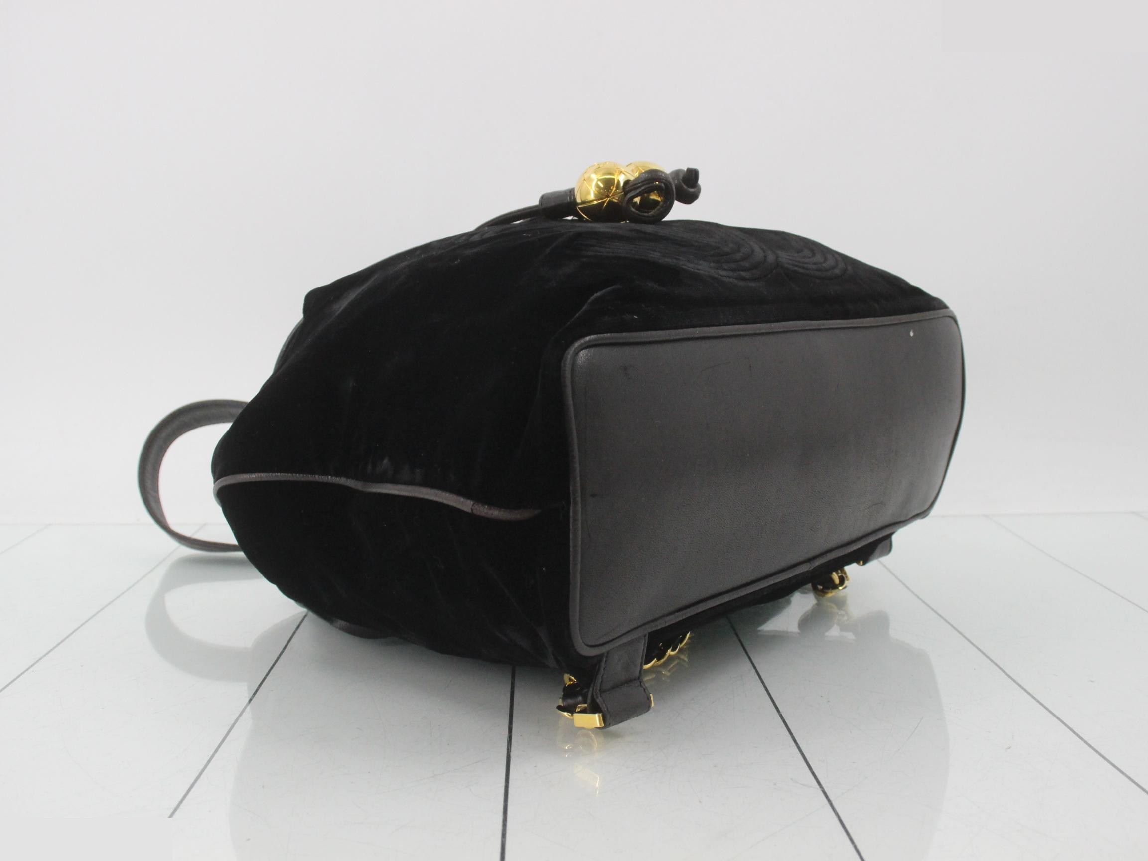 Velour chain backpack — view 5