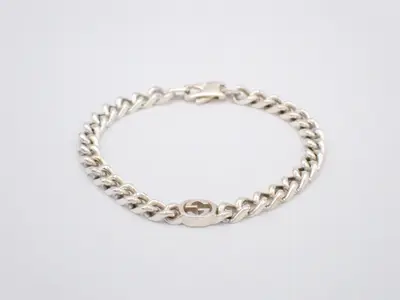 Interlocking G Bracelet, SV925 / 13.3g, Wrist circumference approx. 17cm
