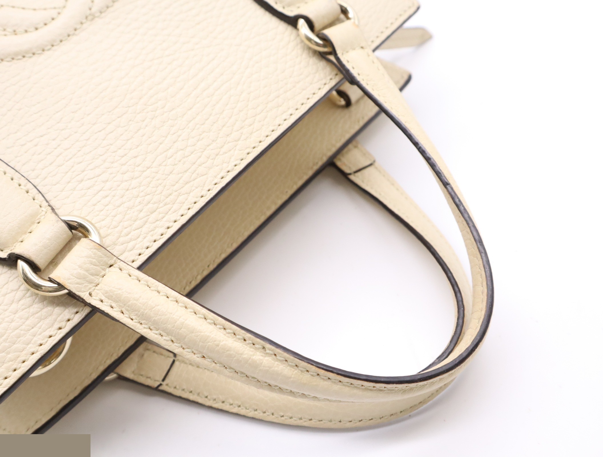 Soho handbag, Interlocking G, ivory — view 6