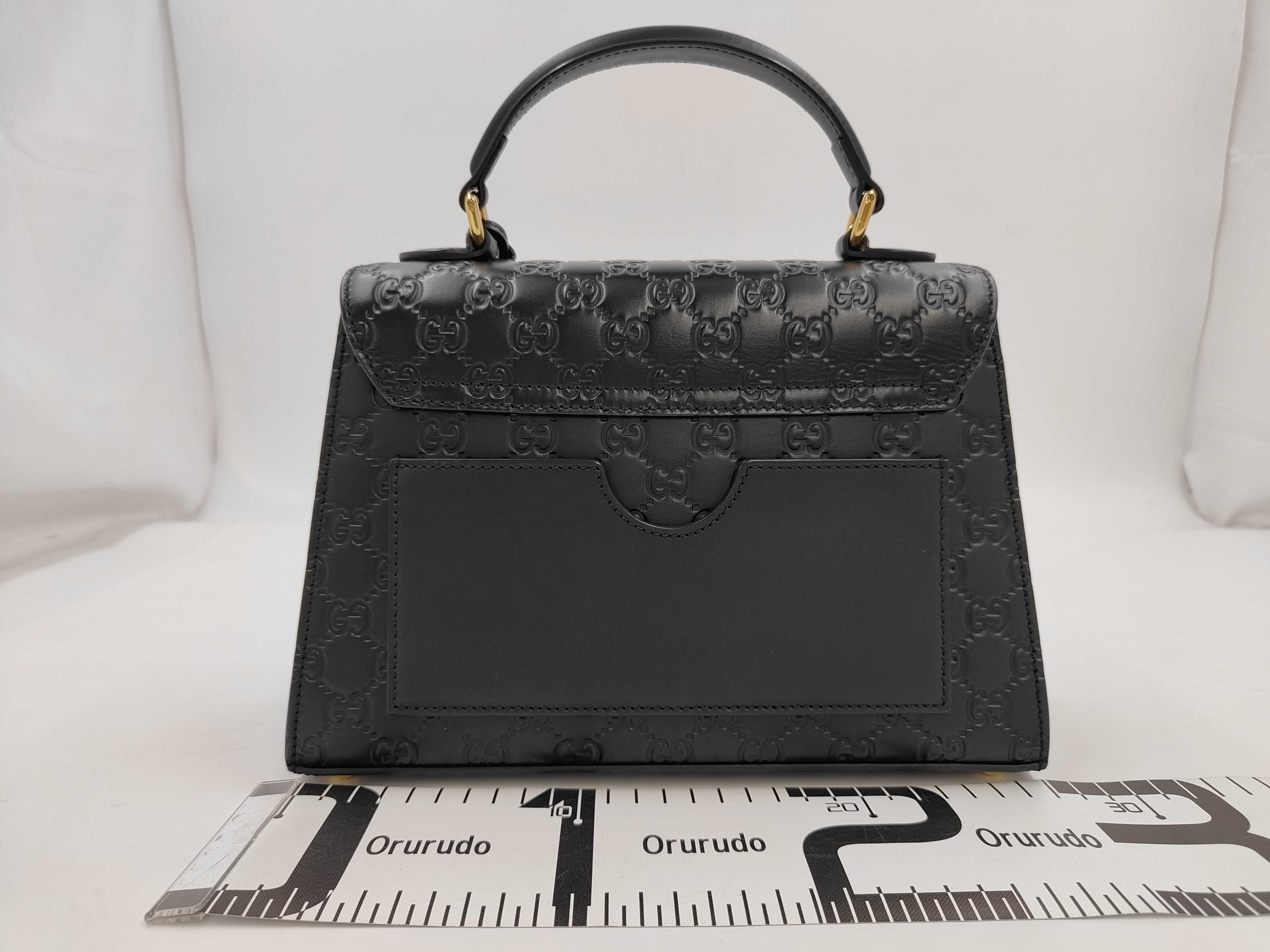 Guccissima 453188 Guccissima Top Handle Bag Black Handbag — view 2