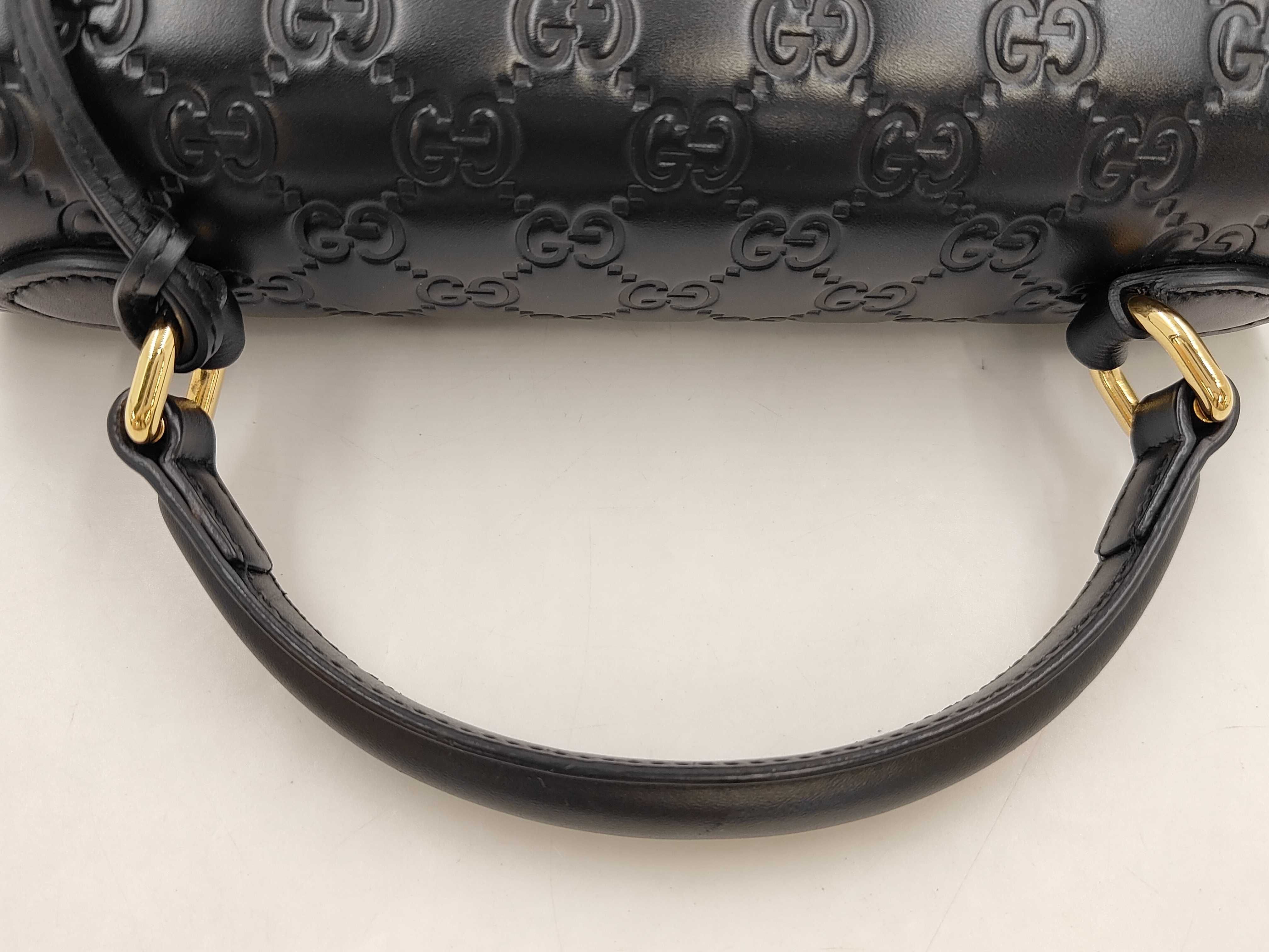 Guccissima 453188 Guccissima Top Handle Bag Black Handbag — view 5