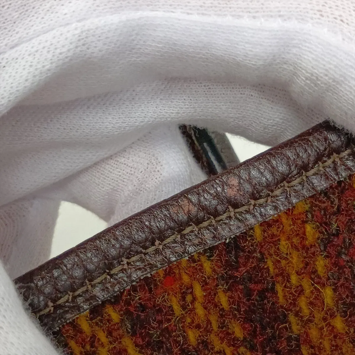 Garden Party 36 PM Wool x Negonda Brown Silver Hardware G:2003 — view 11