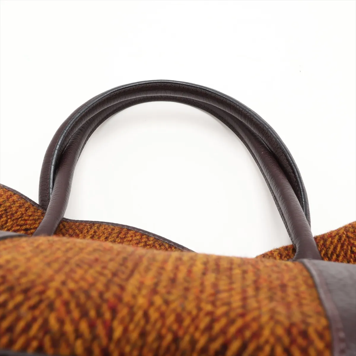 Garden Party 36 PM Wool x Negonda Brown Silver Hardware G:2003 — view 6