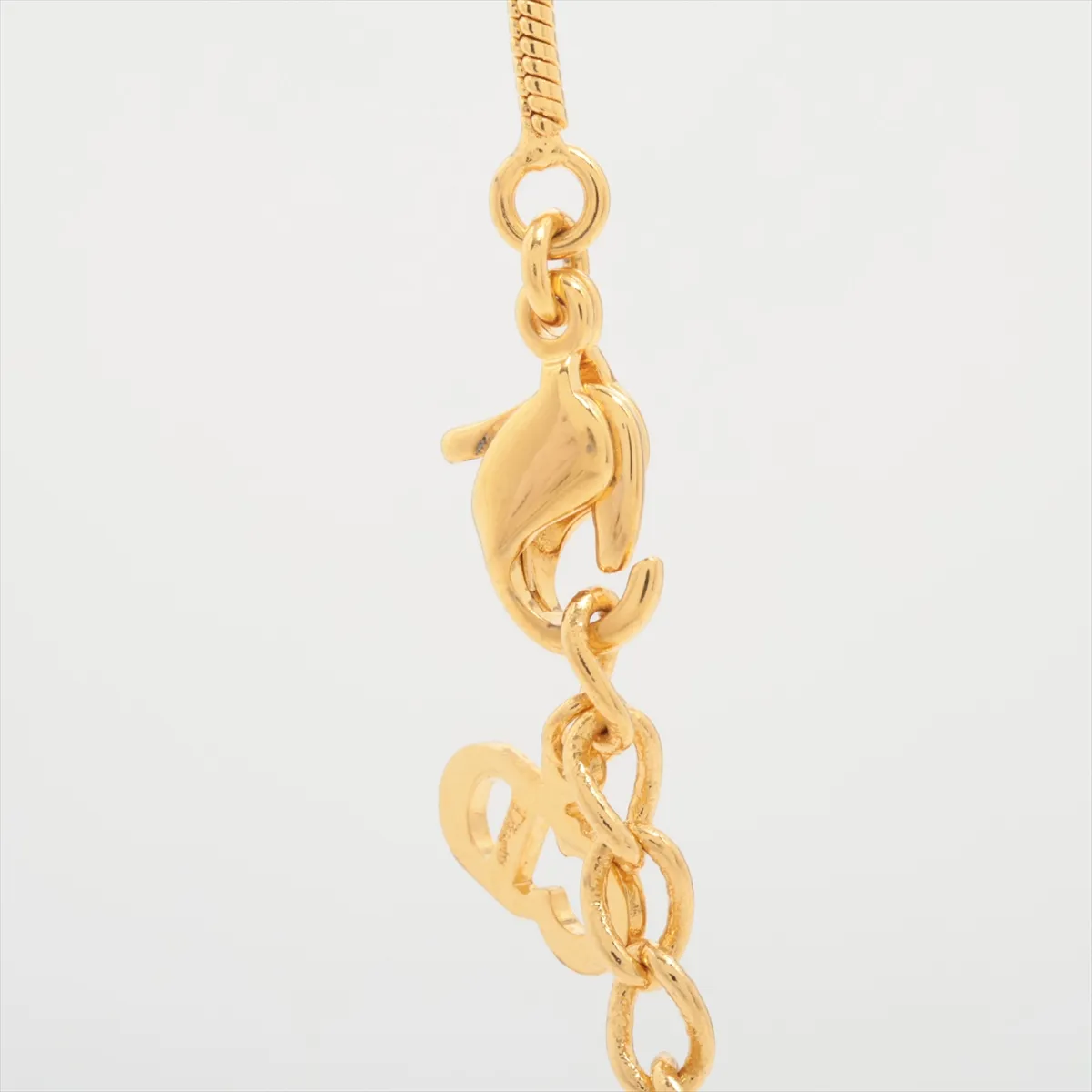 D-logo necklace, GP gold. — view 3