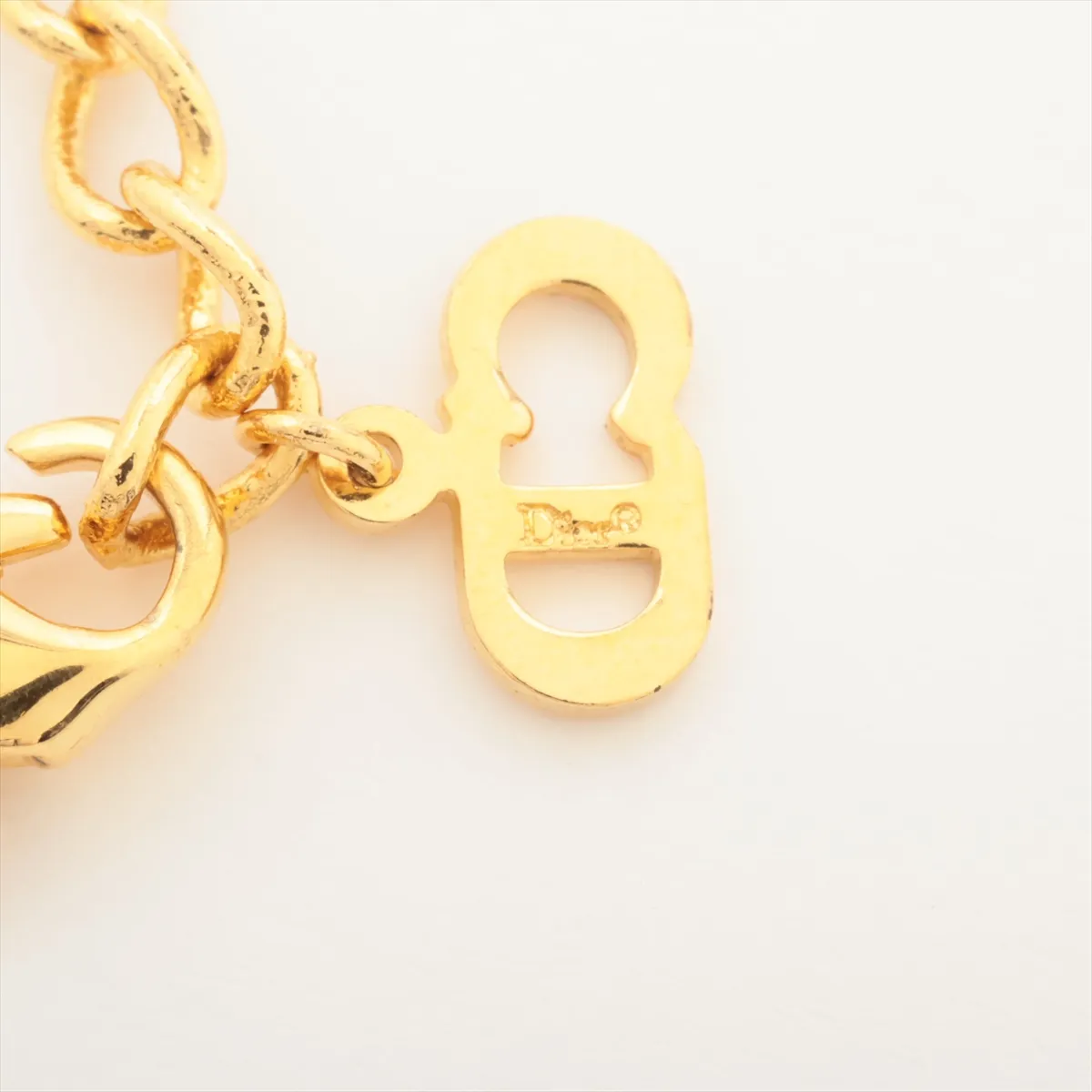 D-logo necklace, GP gold. — view 4