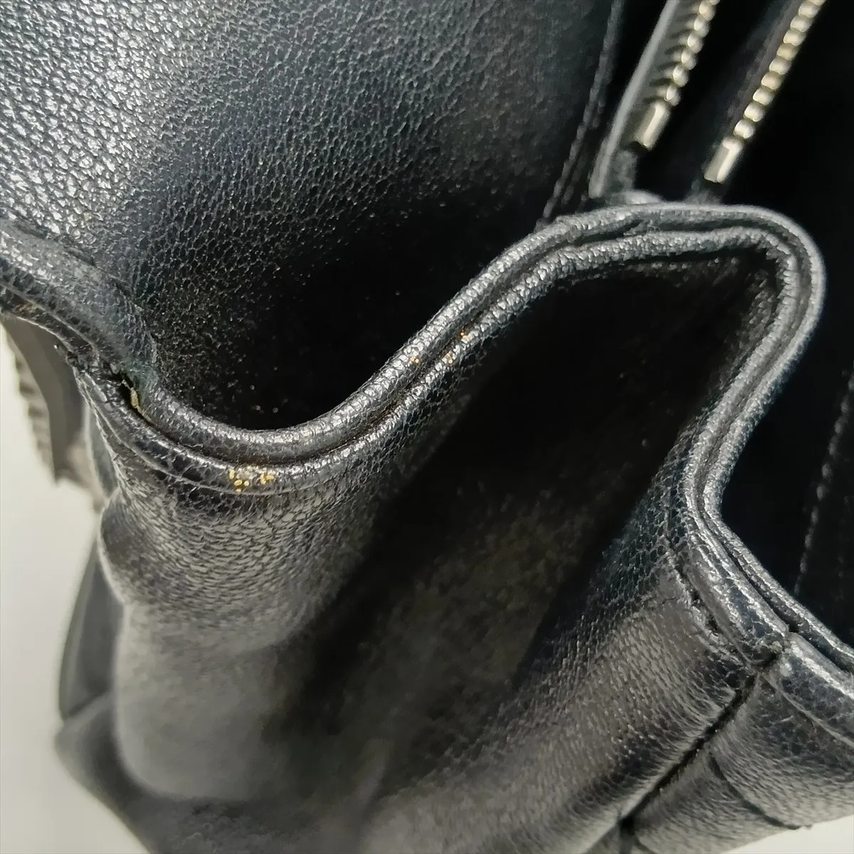 Classic Leather 2-Way Shoulder Bag, Black, 392738 — view 14