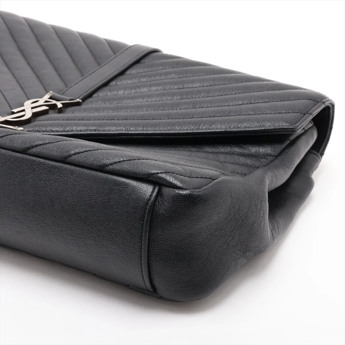 Classic Leather 2-Way Shoulder Bag, Black, 392738 — view 3