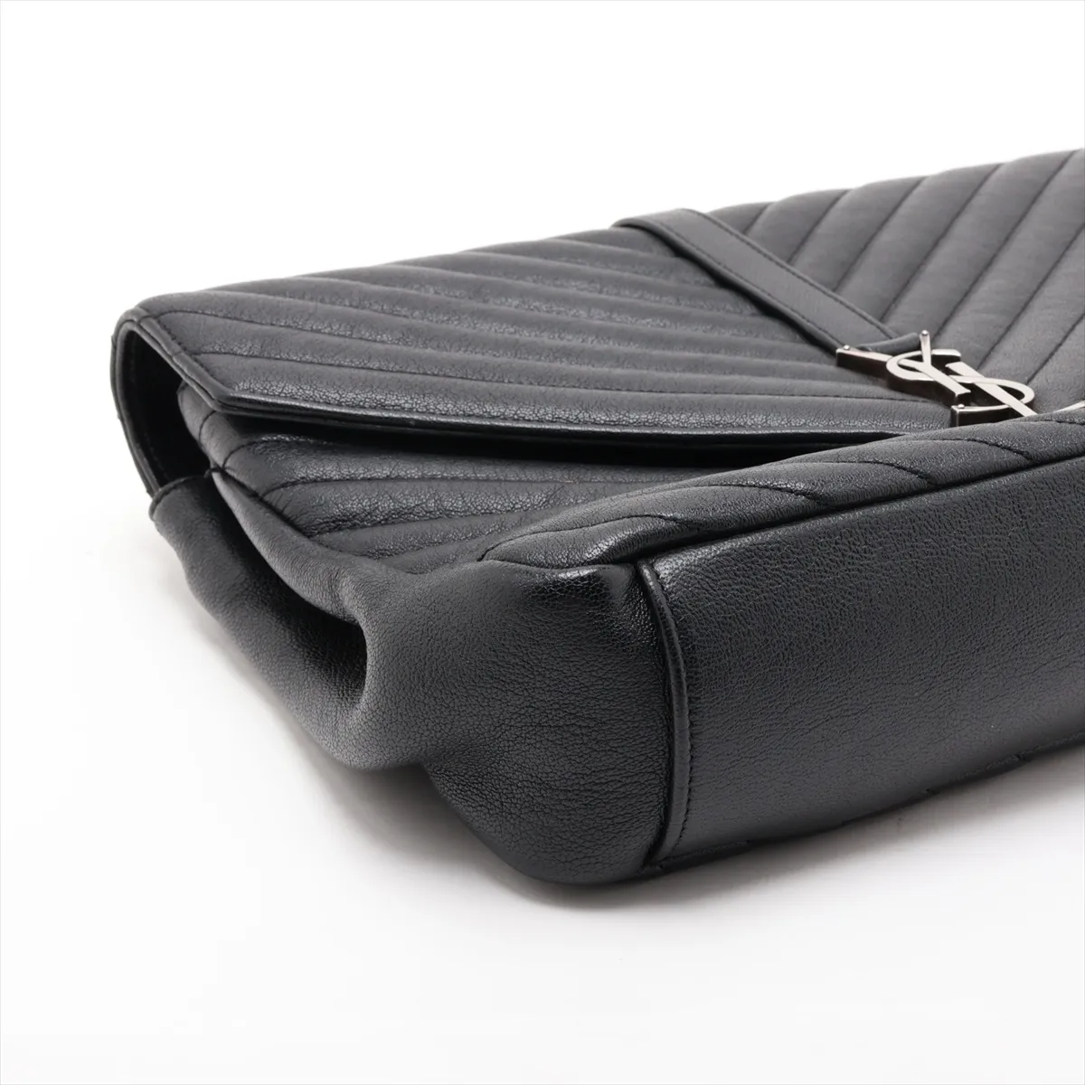 Classic Leather 2-Way Shoulder Bag, Black, 392738 — view 4