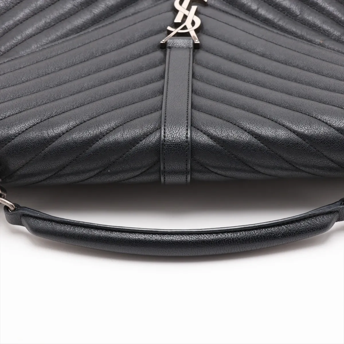 Classic Leather 2-Way Shoulder Bag, Black, 392738 — view 5