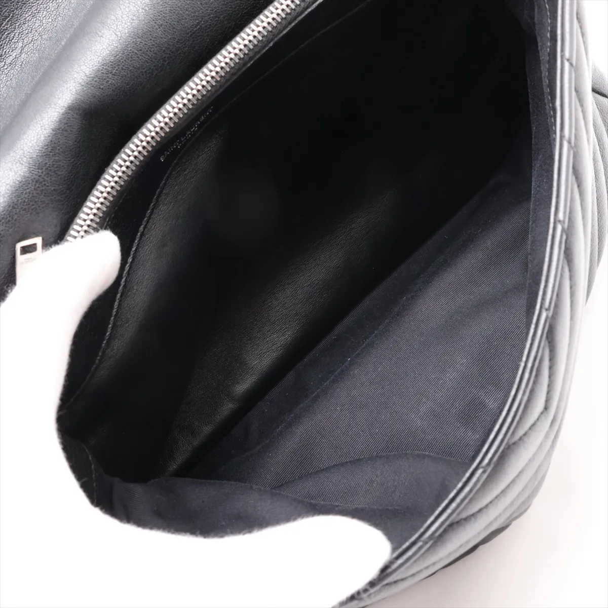 Classic Leather 2-Way Shoulder Bag, Black, 392738 — view 8