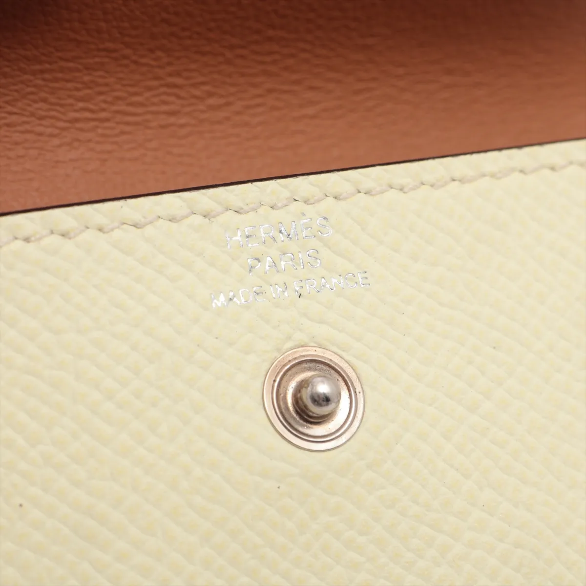 Kelly Pocket W: 2024 Belt Veau Epsom Jaune Milton — view 10
