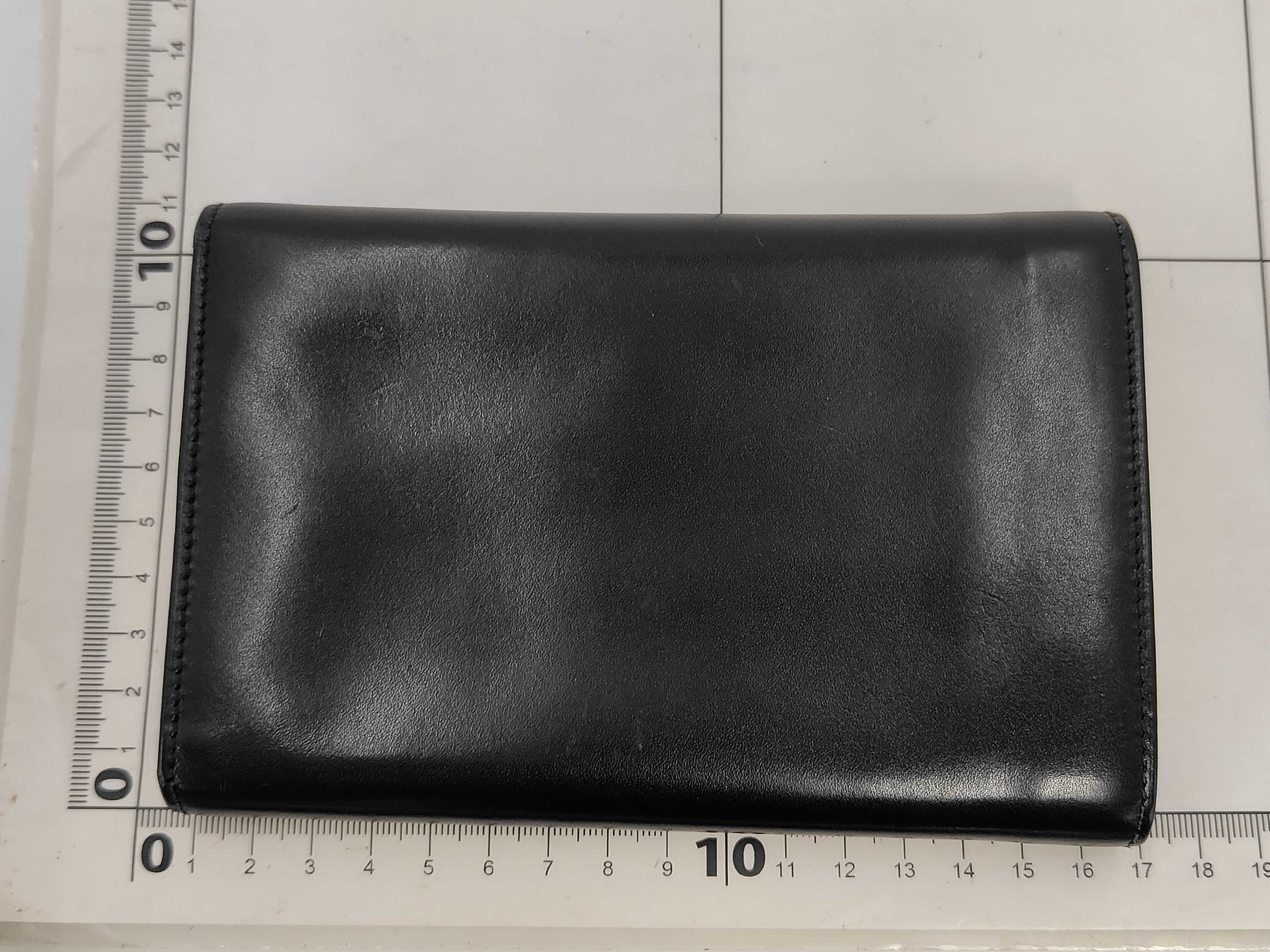 Tri-fold Wallet, Leather, Black — view 2