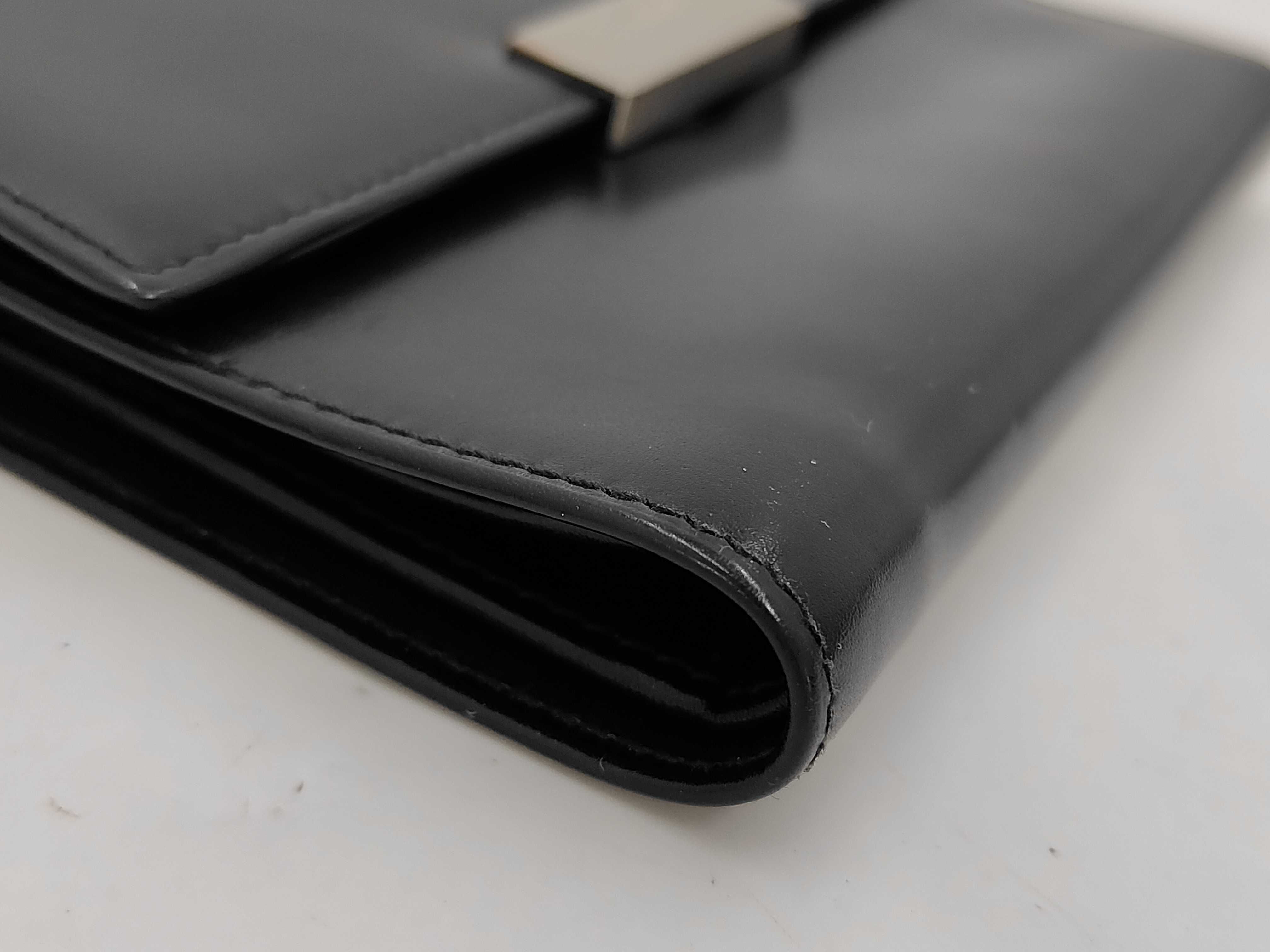 Tri-fold Wallet, Leather, Black — view 3