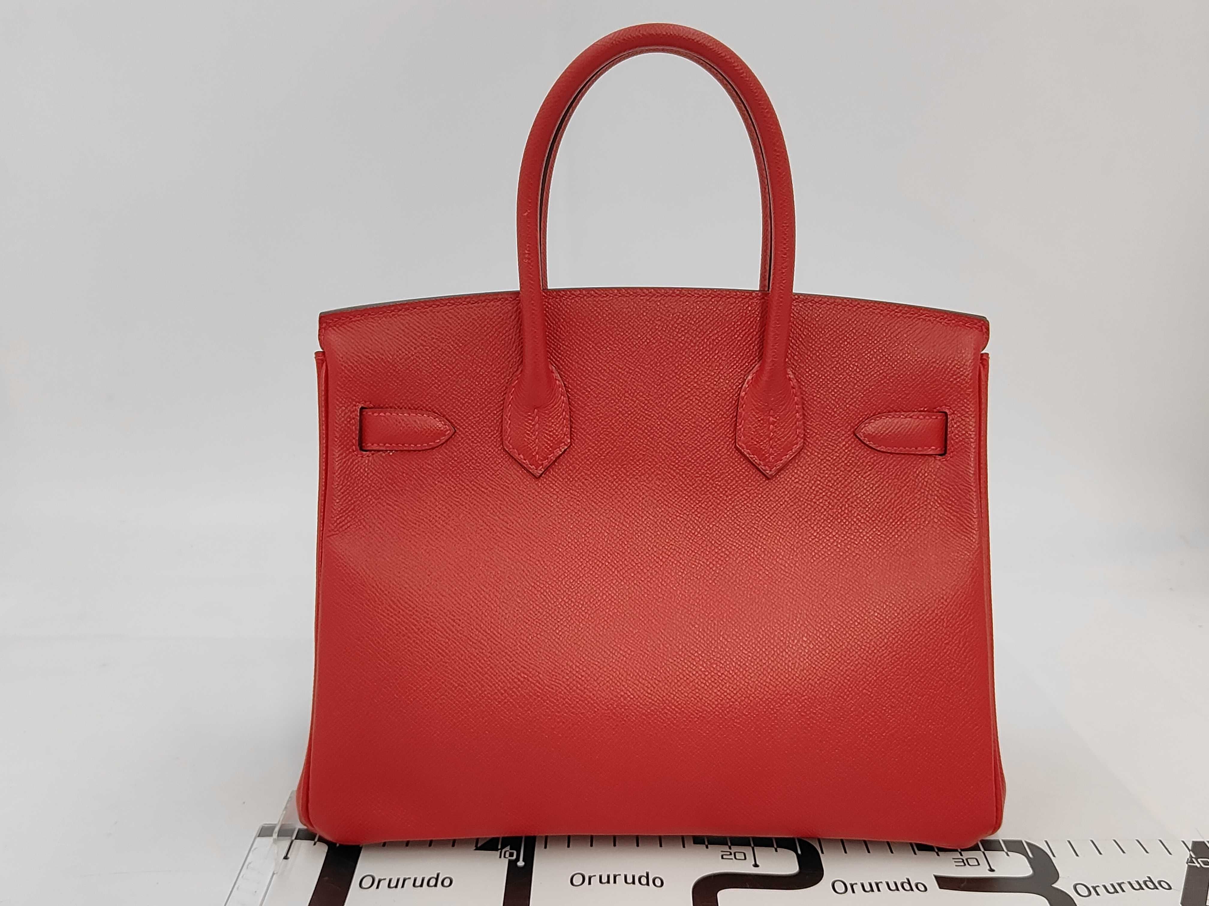 Birkin 30 Epsom Leather Rouge Casaque Gold Hardware X Stamp Handbag — view 2