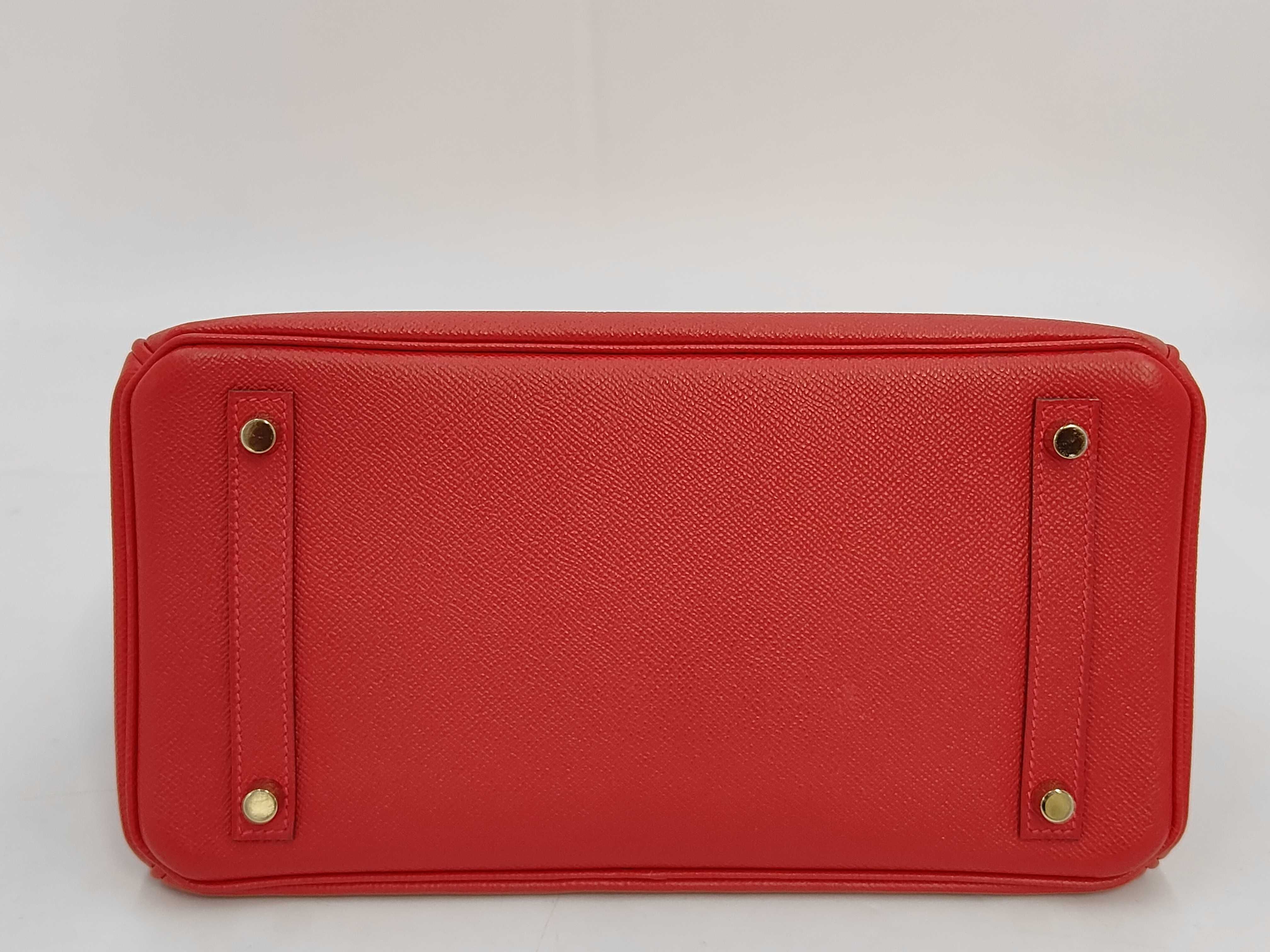 Birkin 30 Epsom Leather Rouge Casaque Gold Hardware X Stamp Handbag — view 4