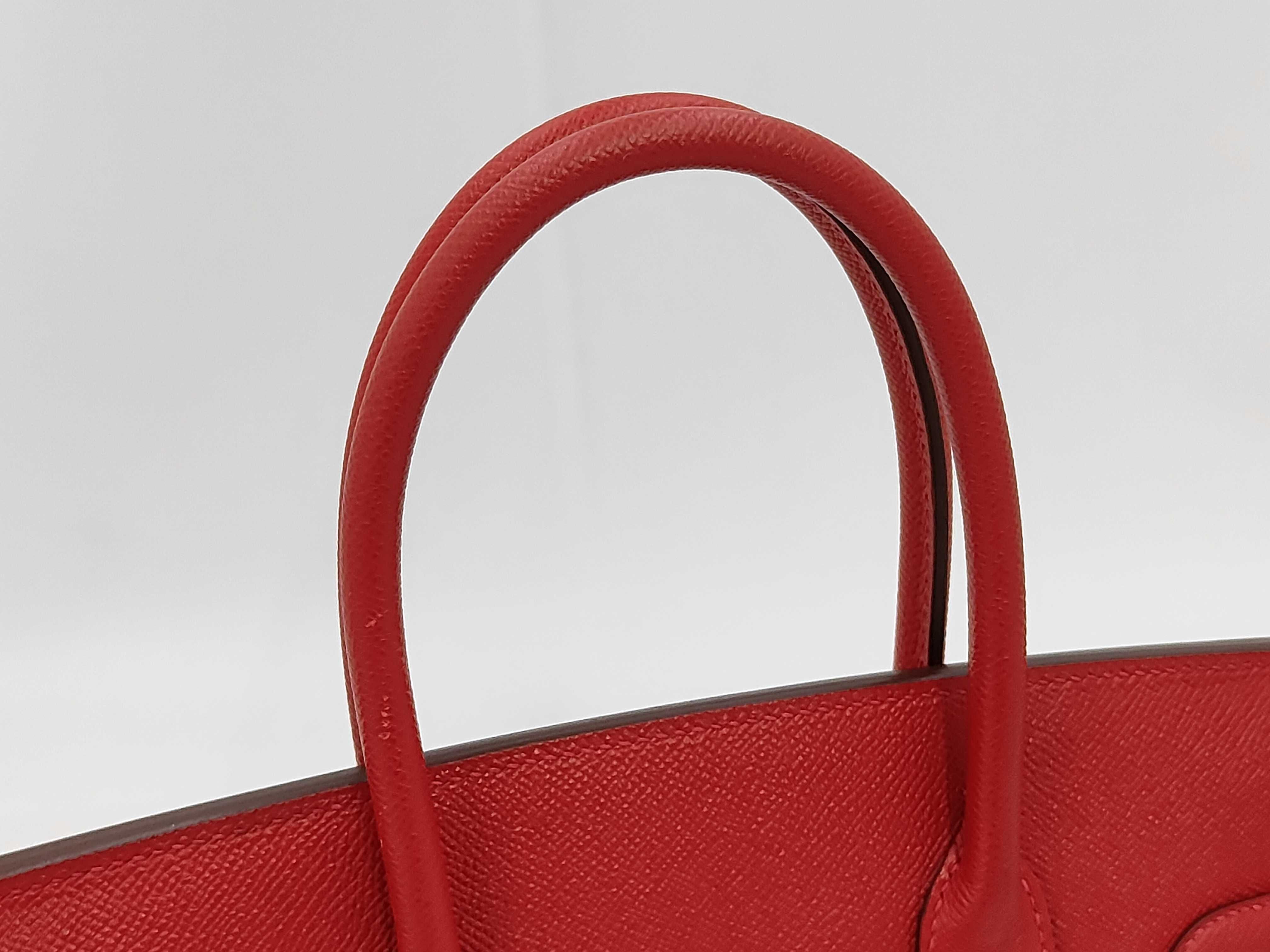 Birkin 30 Epsom Leather Rouge Casaque Gold Hardware X Stamp Handbag — view 5