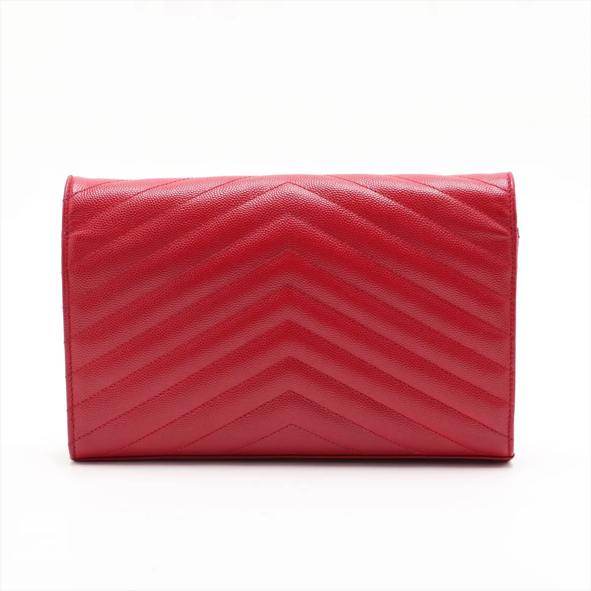 Cassandra 377828 Leather Chain Wallet Red — view 2
