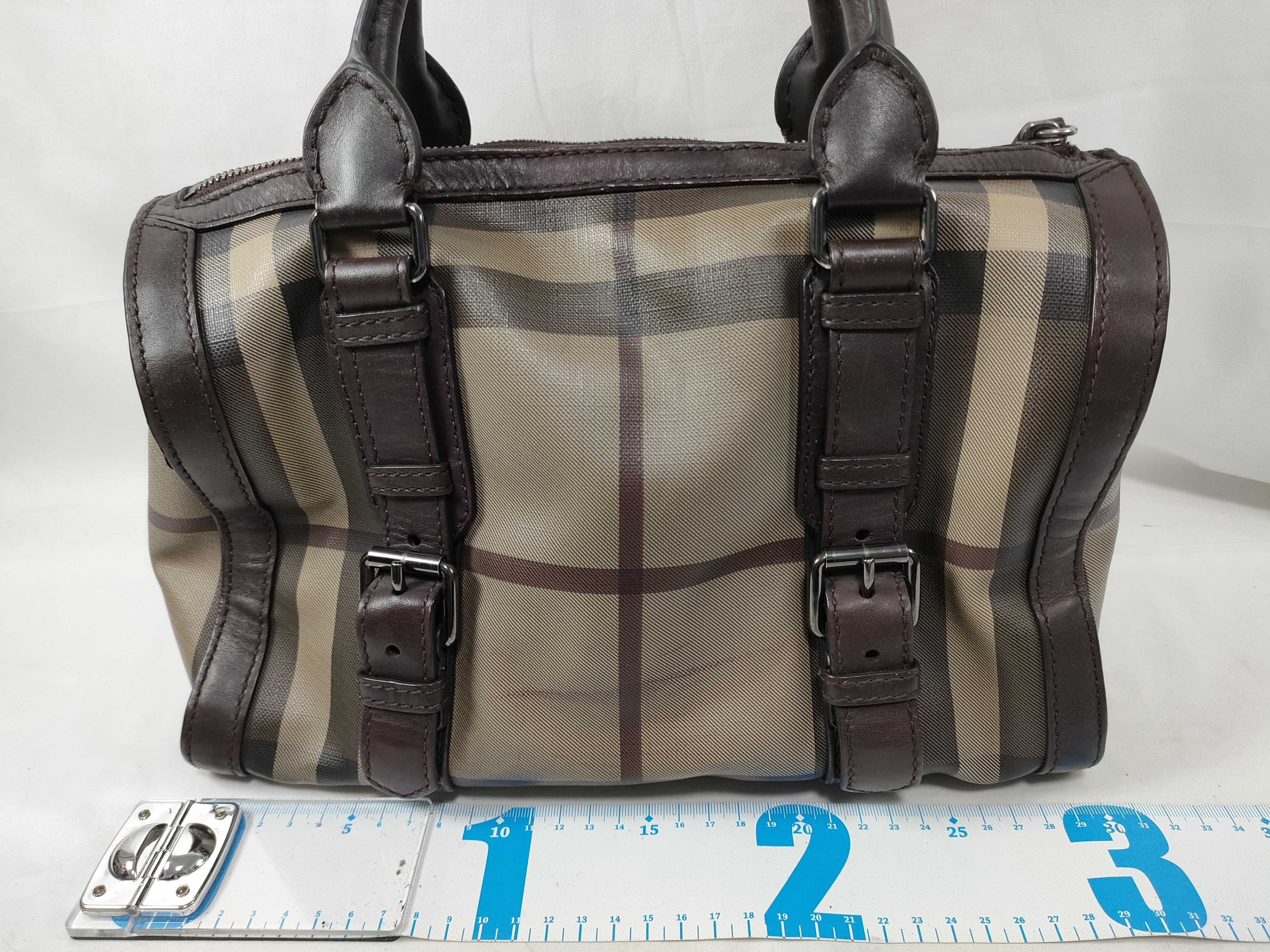Grey Nova Check Boston Handbag — view 2