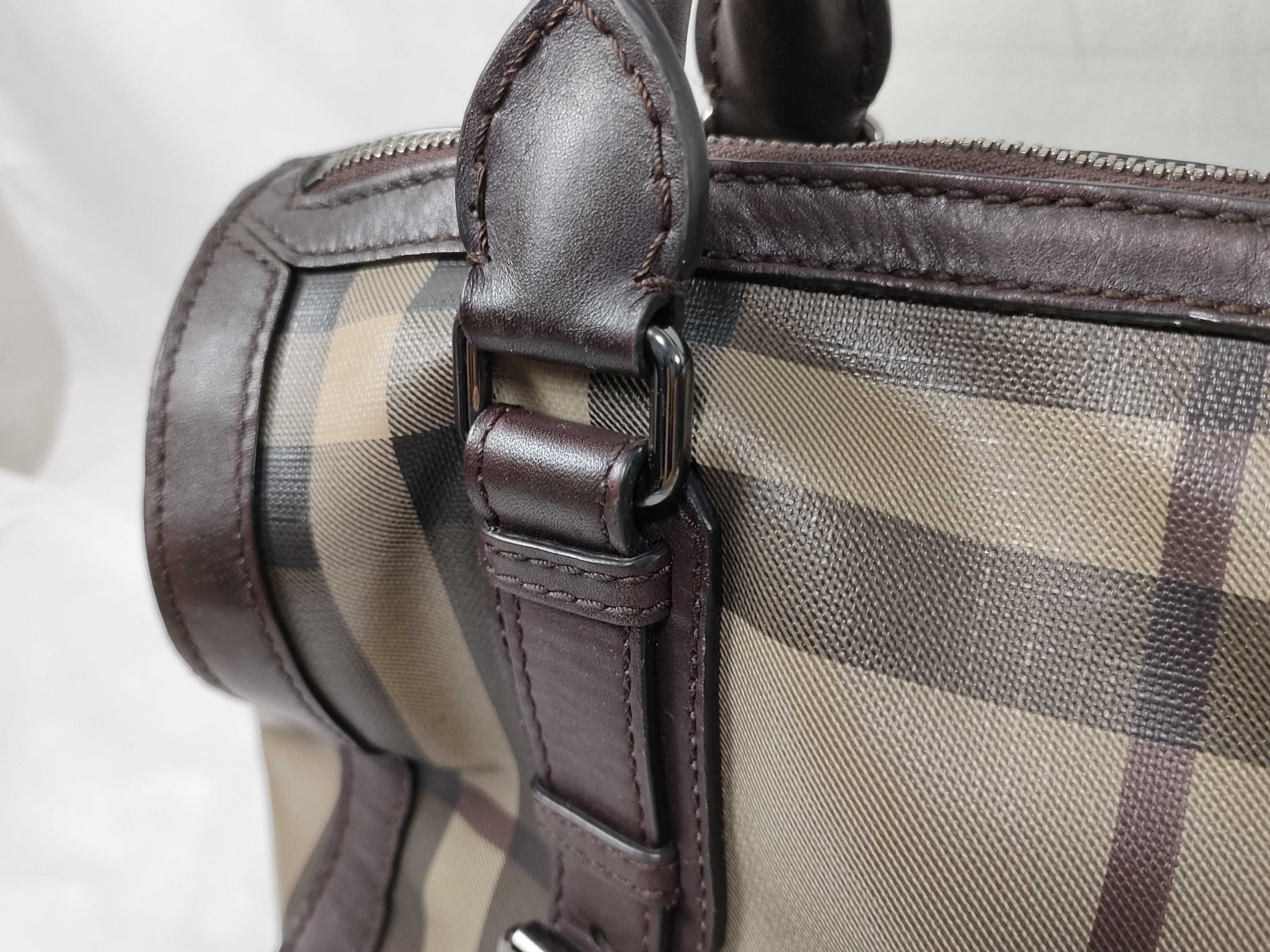 Grey Nova Check Boston Handbag — view 5