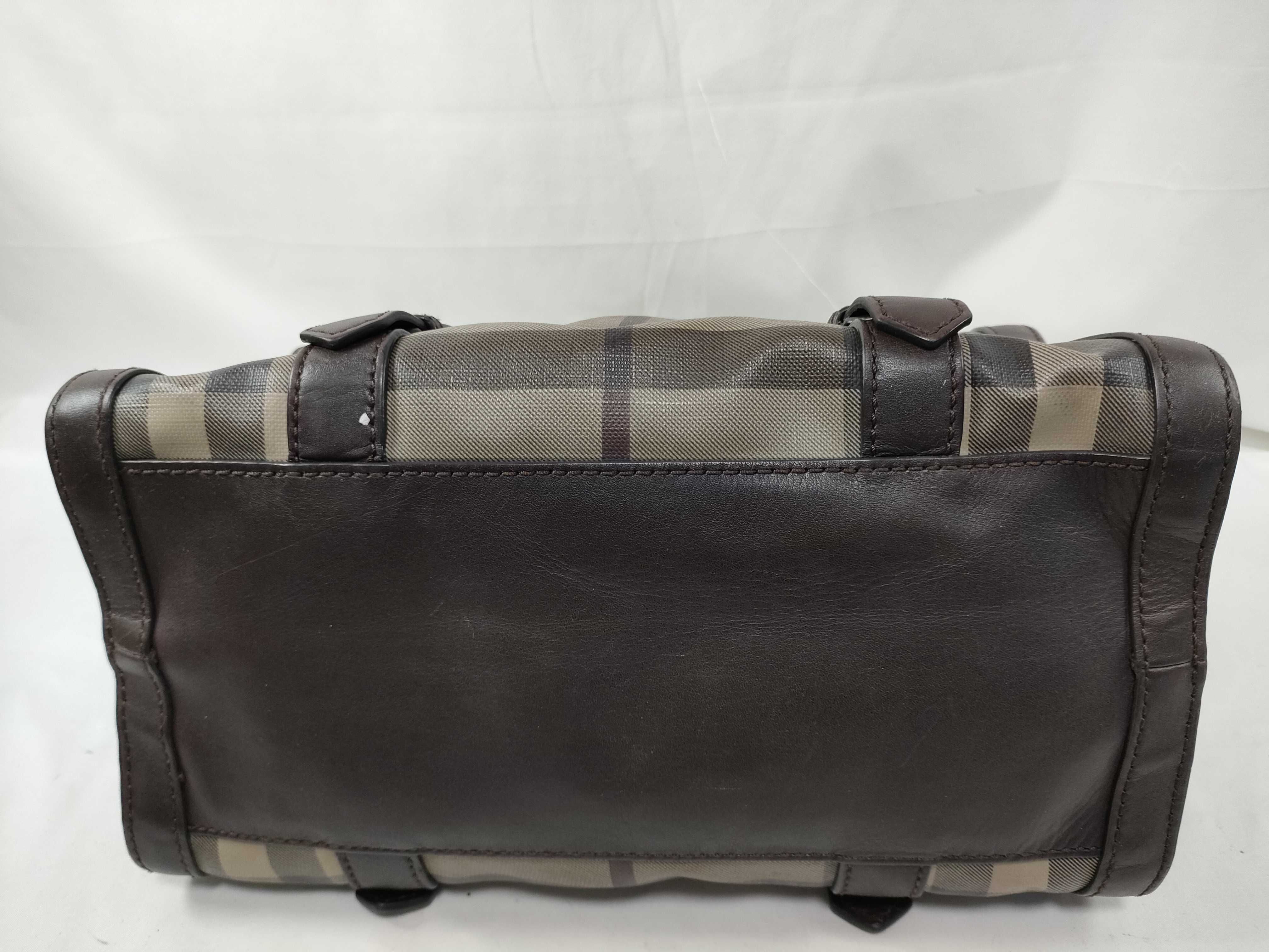 Grey Nova Check Boston Handbag — view 7