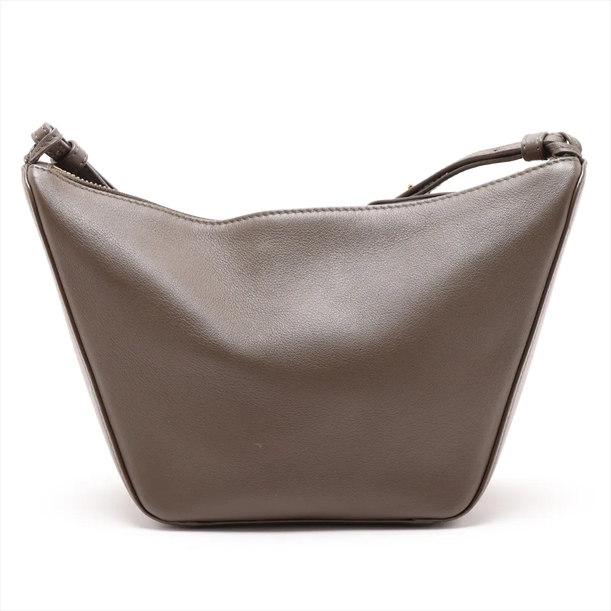 Hammock Mini Hobo Leather Shoulder Bag, Khaki — view 2
