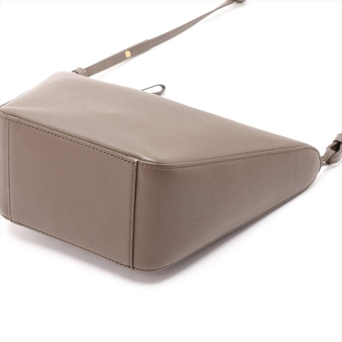 Hammock Mini Hobo Leather Shoulder Bag, Khaki — view 3
