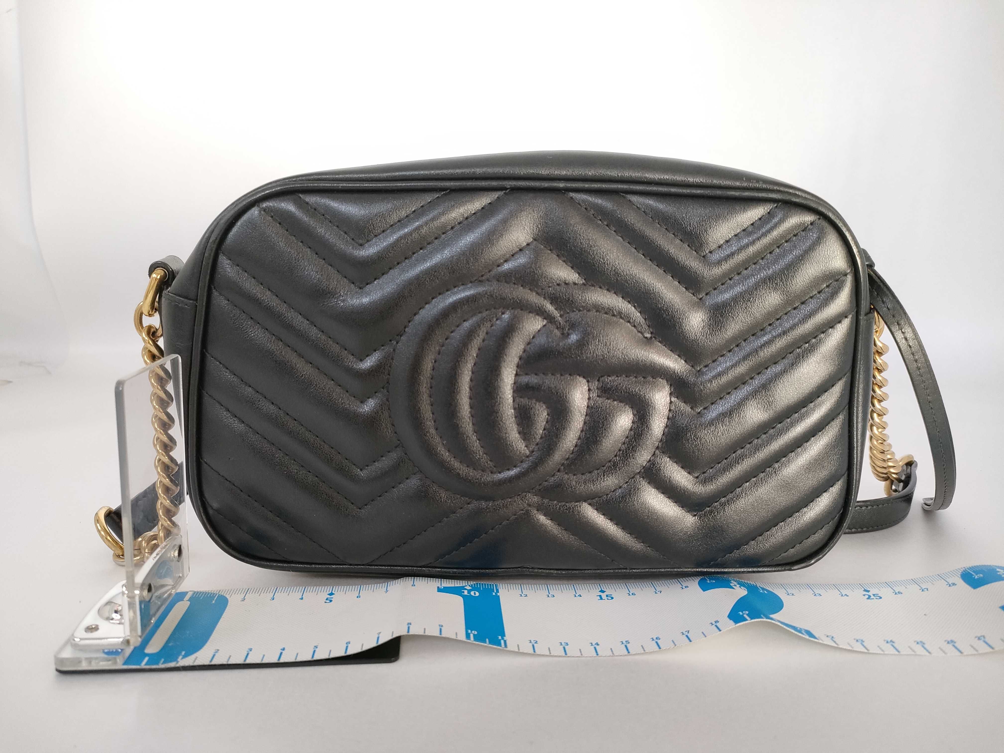 Marmont Quilted Shoulder Bag, Black — view 2