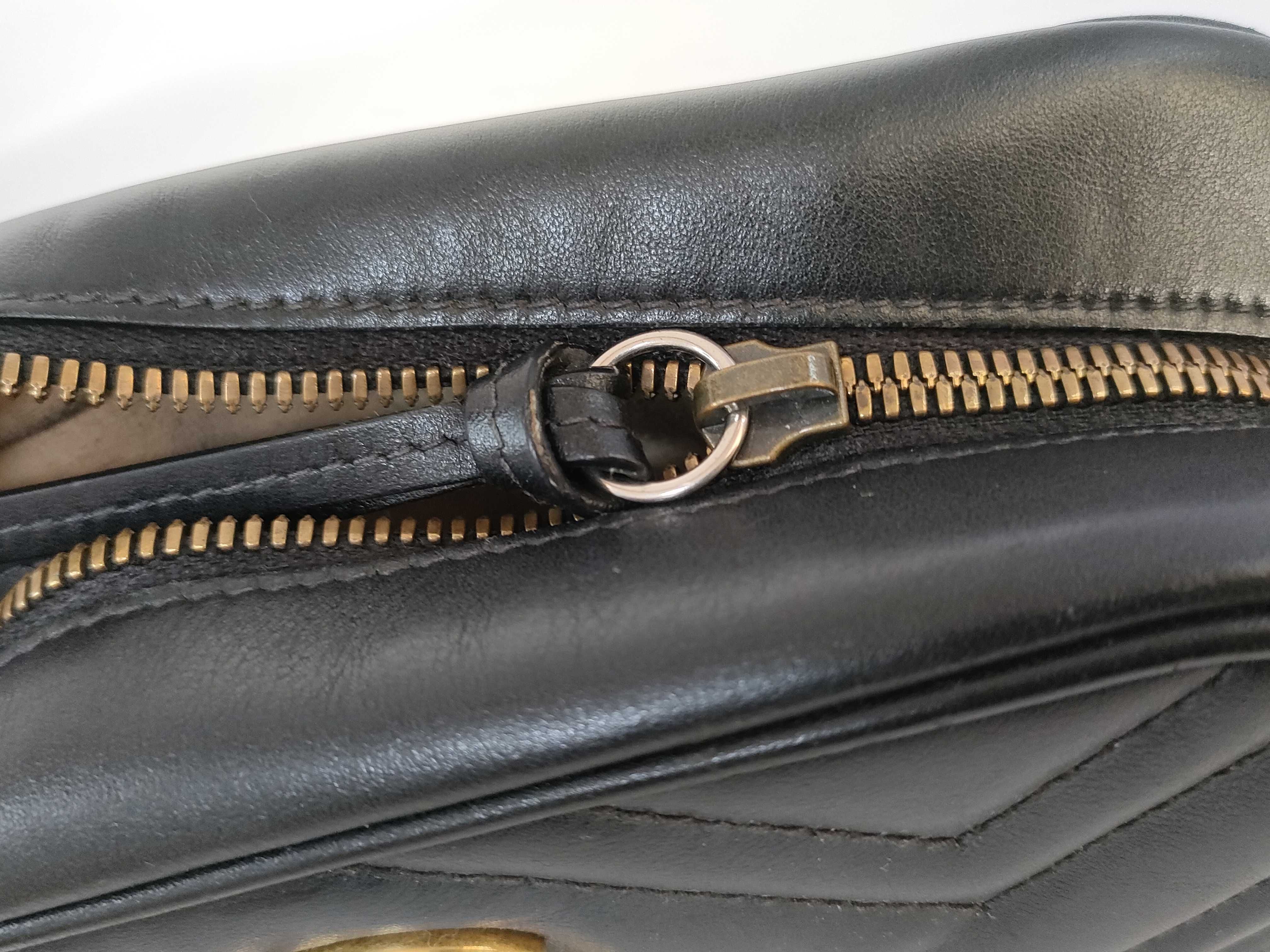Marmont Quilted Shoulder Bag, Black — view 14