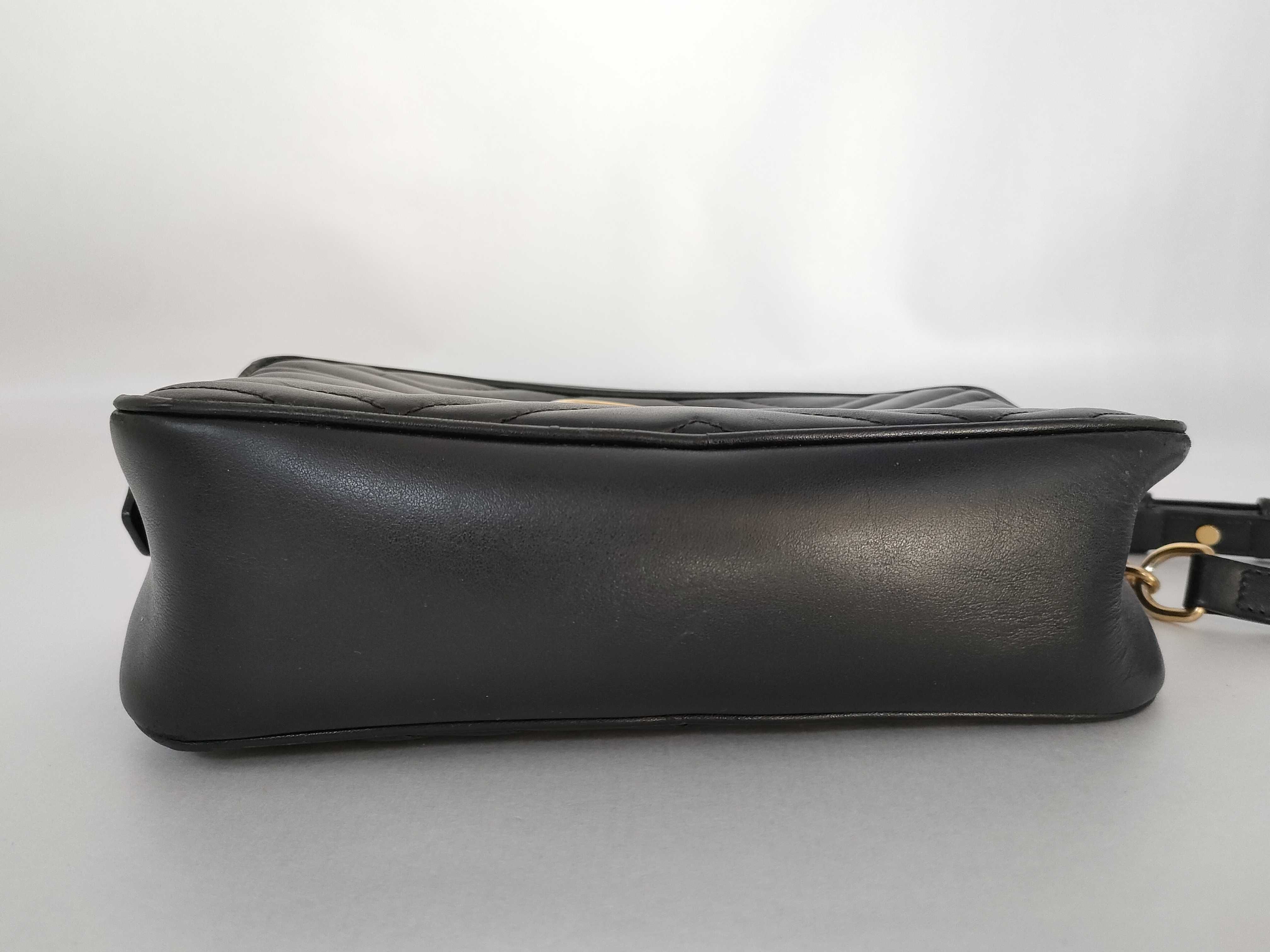Marmont Quilted Shoulder Bag, Black — view 7